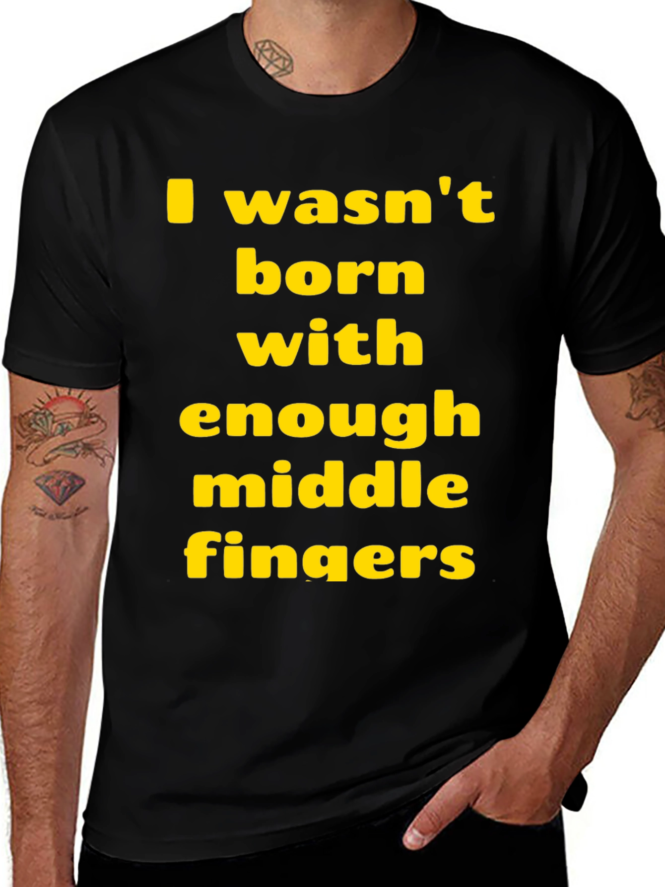 Variant 25 of Funny Sarcastic T-Shirt: Middle Finger Graphic Tee
