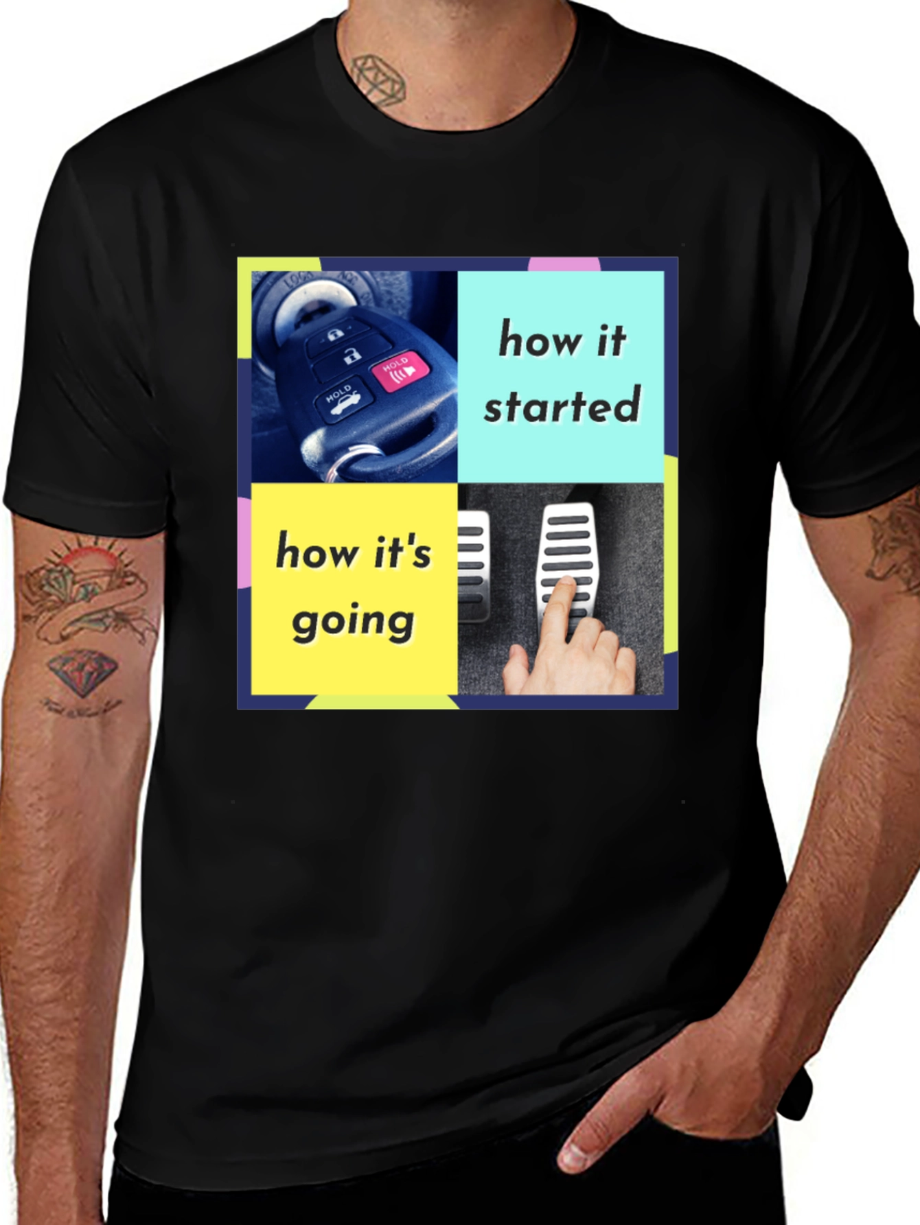Variant 20 of How It Started Meme Graphic Tee