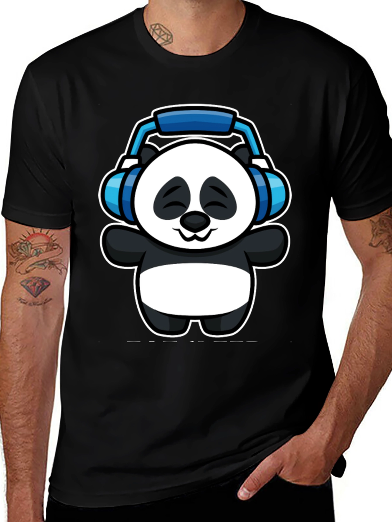 Variant 28 of Panda DJ Graphic T-Shirt - Cute Cartoon Tee