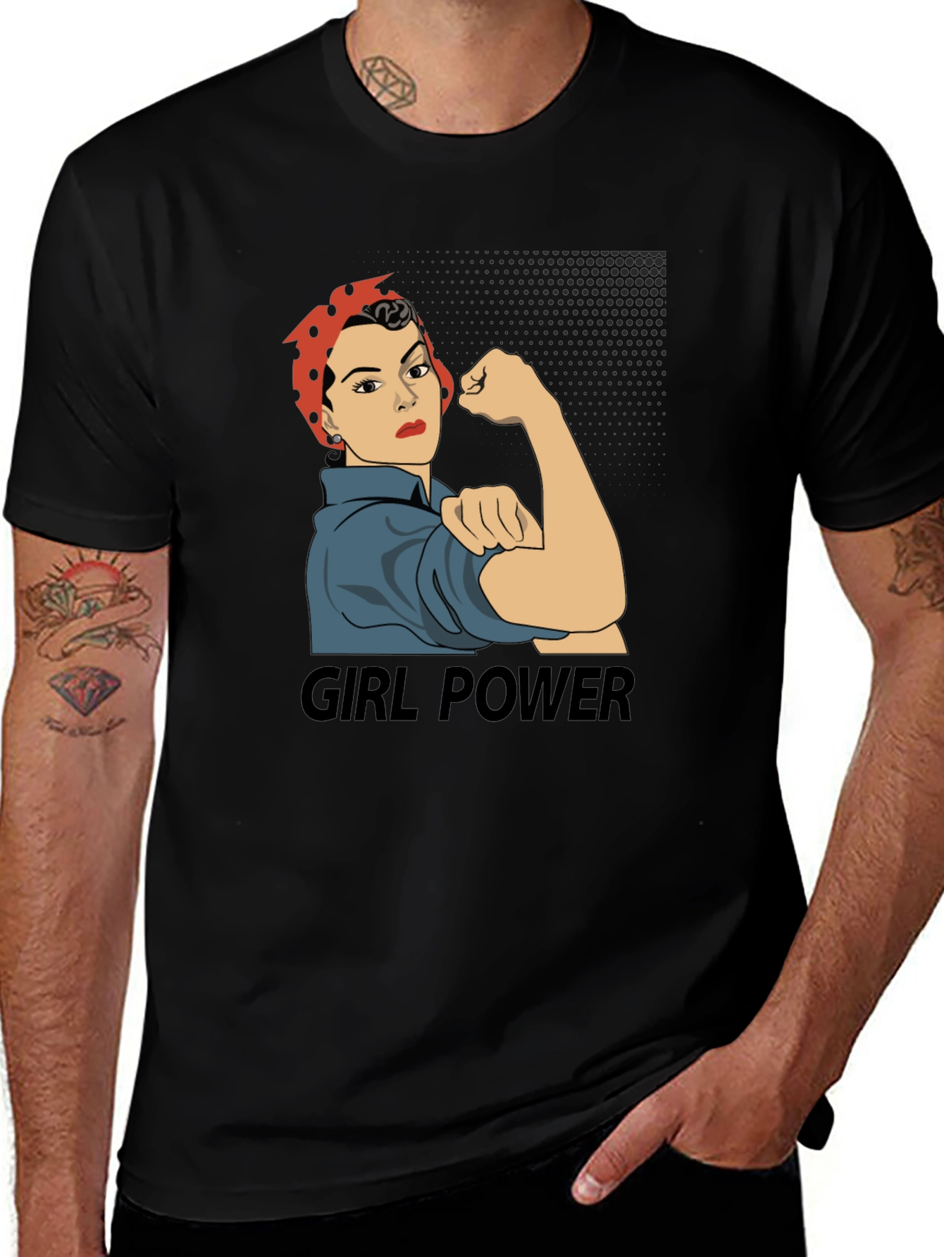 Variant 14 of Girl Power Rosie the Riveter T-Shirt