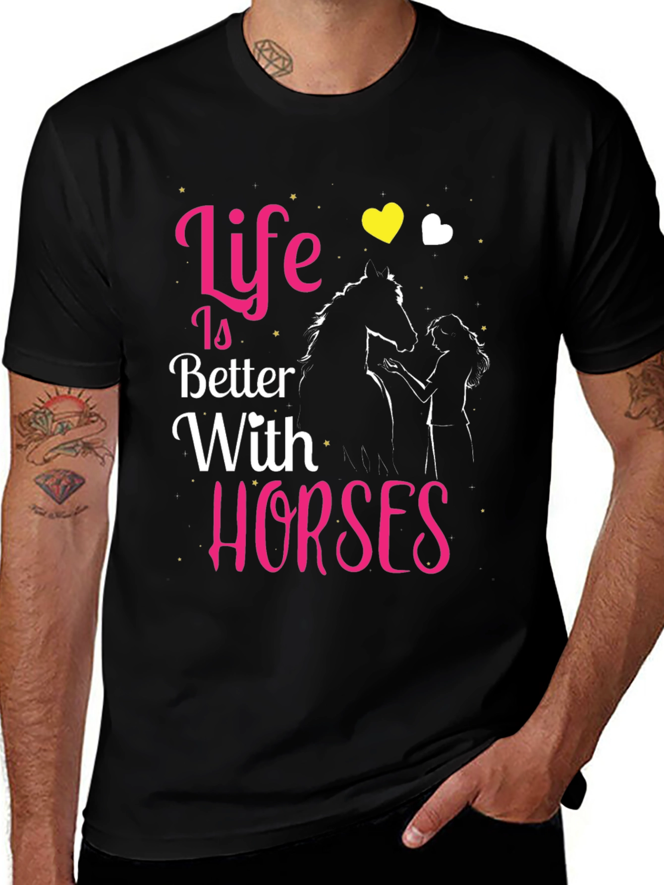 Variant 27 of Life Is Better With Horses Graphic Tee