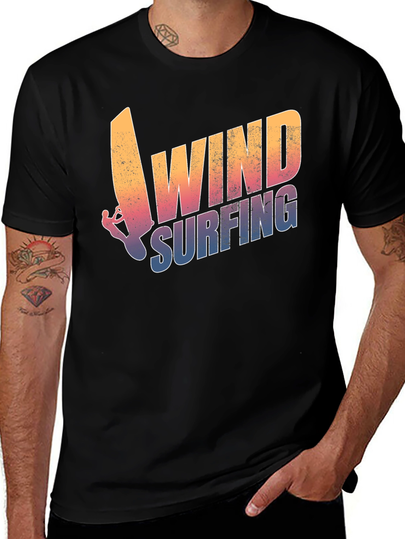 Variant 26 of Windsurfing Graphic Tee - Summer Sport T-Shirt