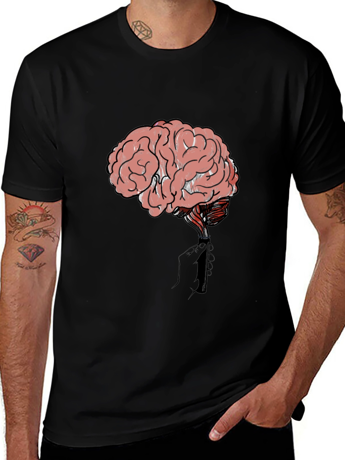 Variant 2 of Brain Lighter Graphic T-Shirt - Think Different!