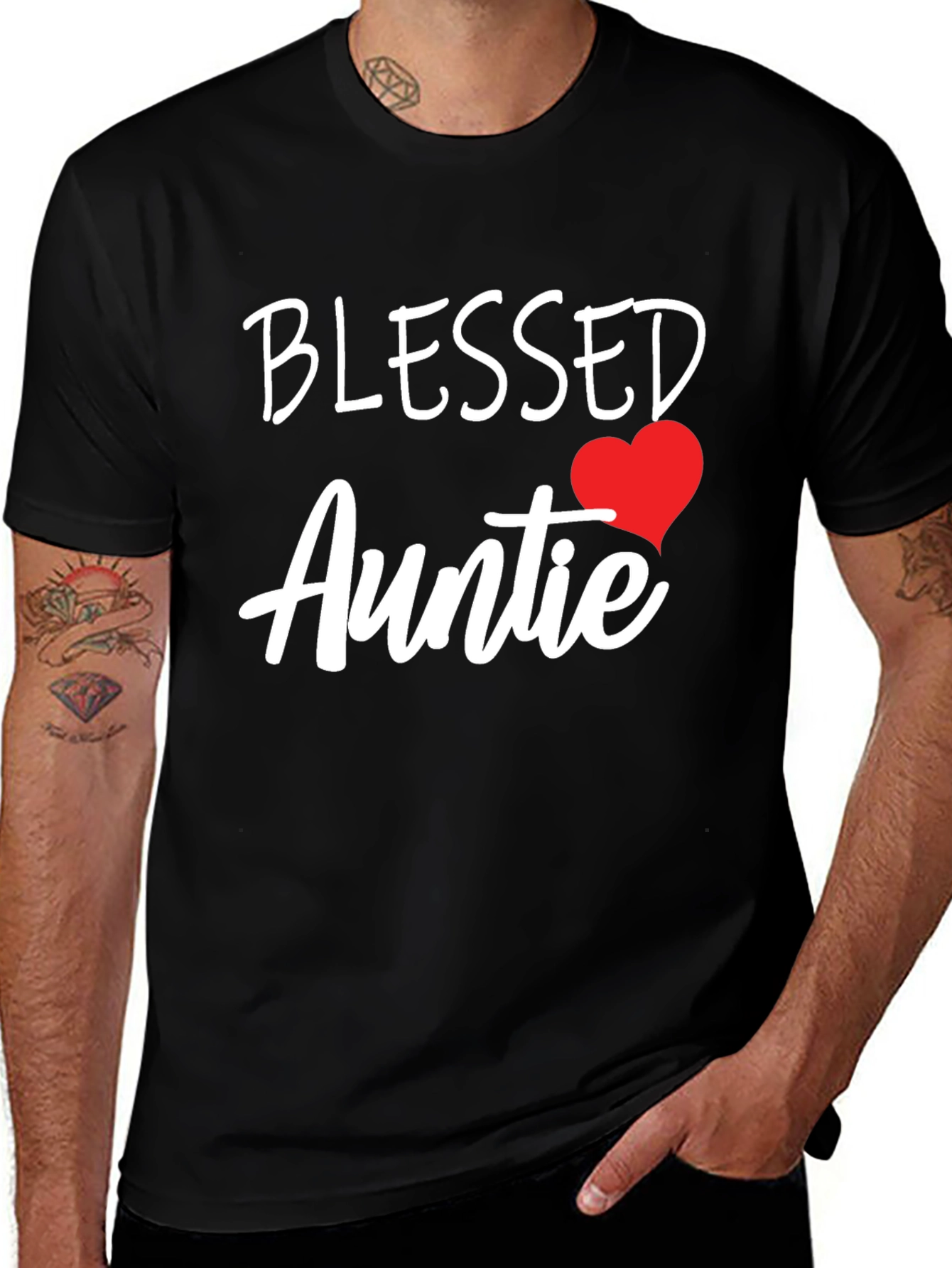 Variant 18 of Blessed Auntie T-Shirt - Cute Aunt Gift