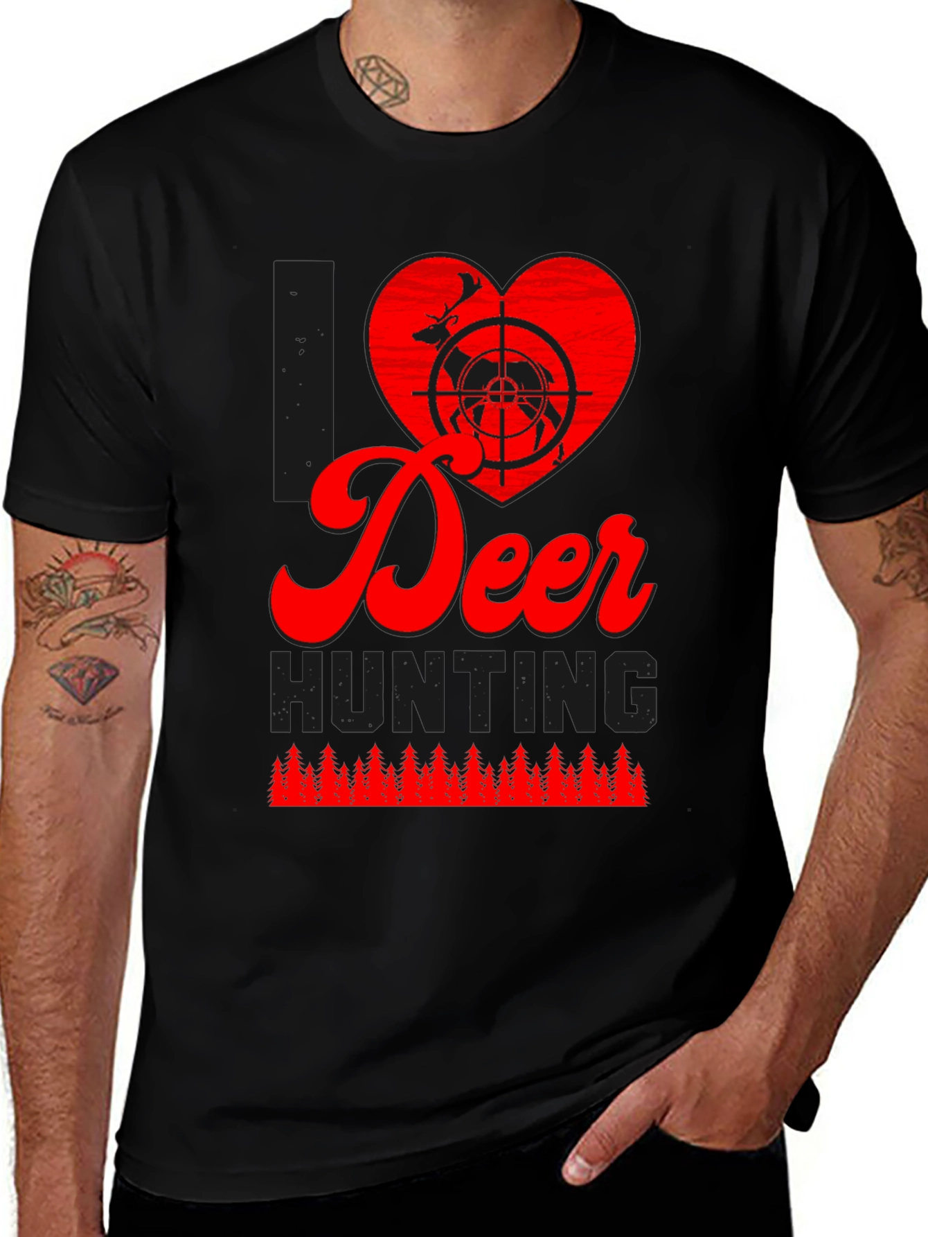 Variant 25 of I Love Deer Hunting T-Shirt