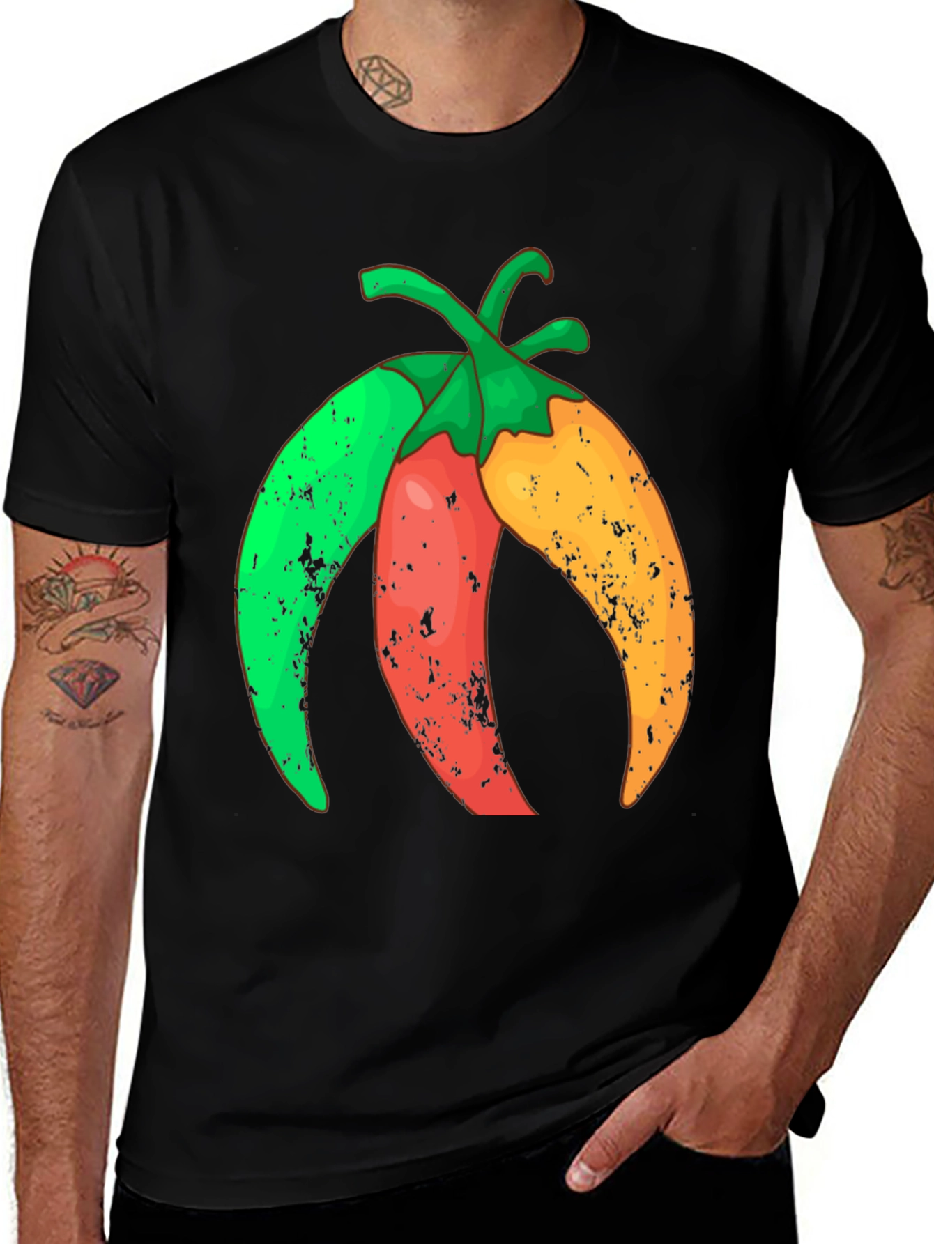 Variant 6 of Spicy Chili Pepper Graphic T-Shirt - Bold Design