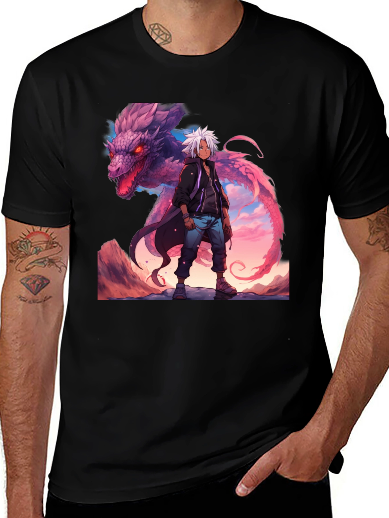 Dragon Rider Tee - Anime Graphic T-Shirt