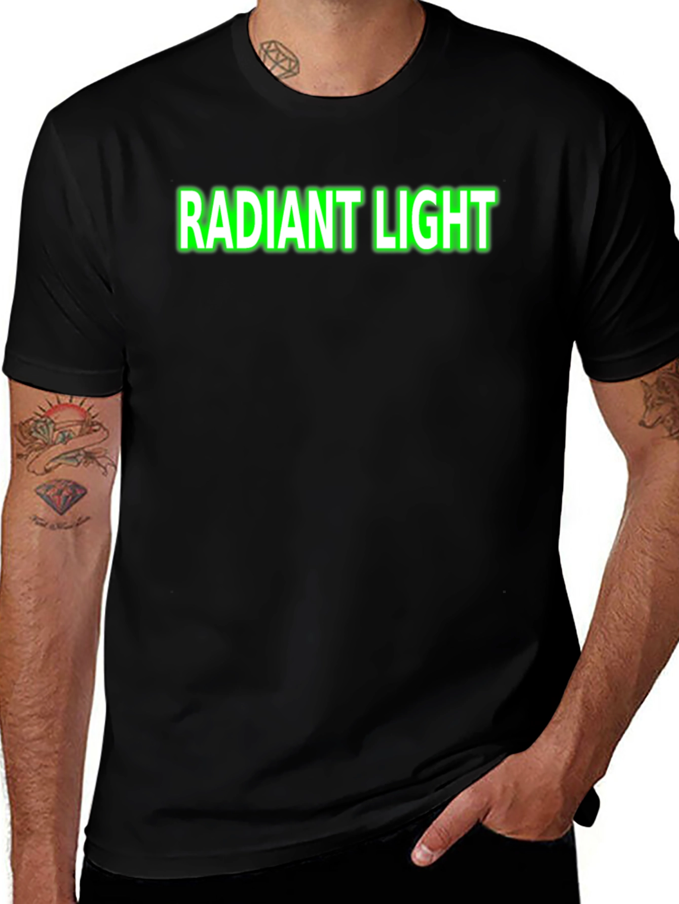 Variant 17 of Radiant Light Black T-Shirt