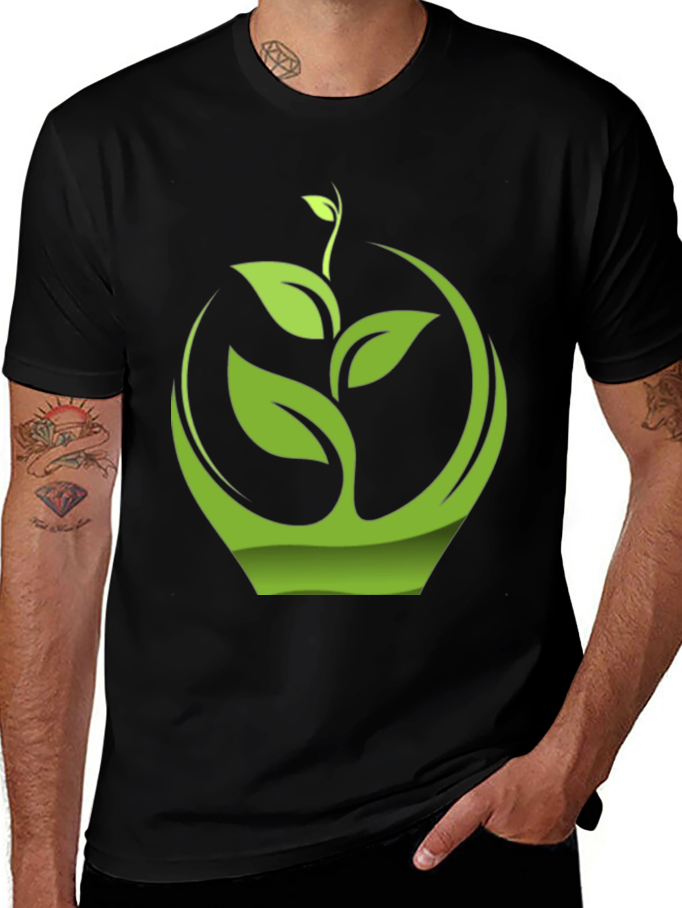 Eco-Friendly Graphic Tee - Nature's Embrace
