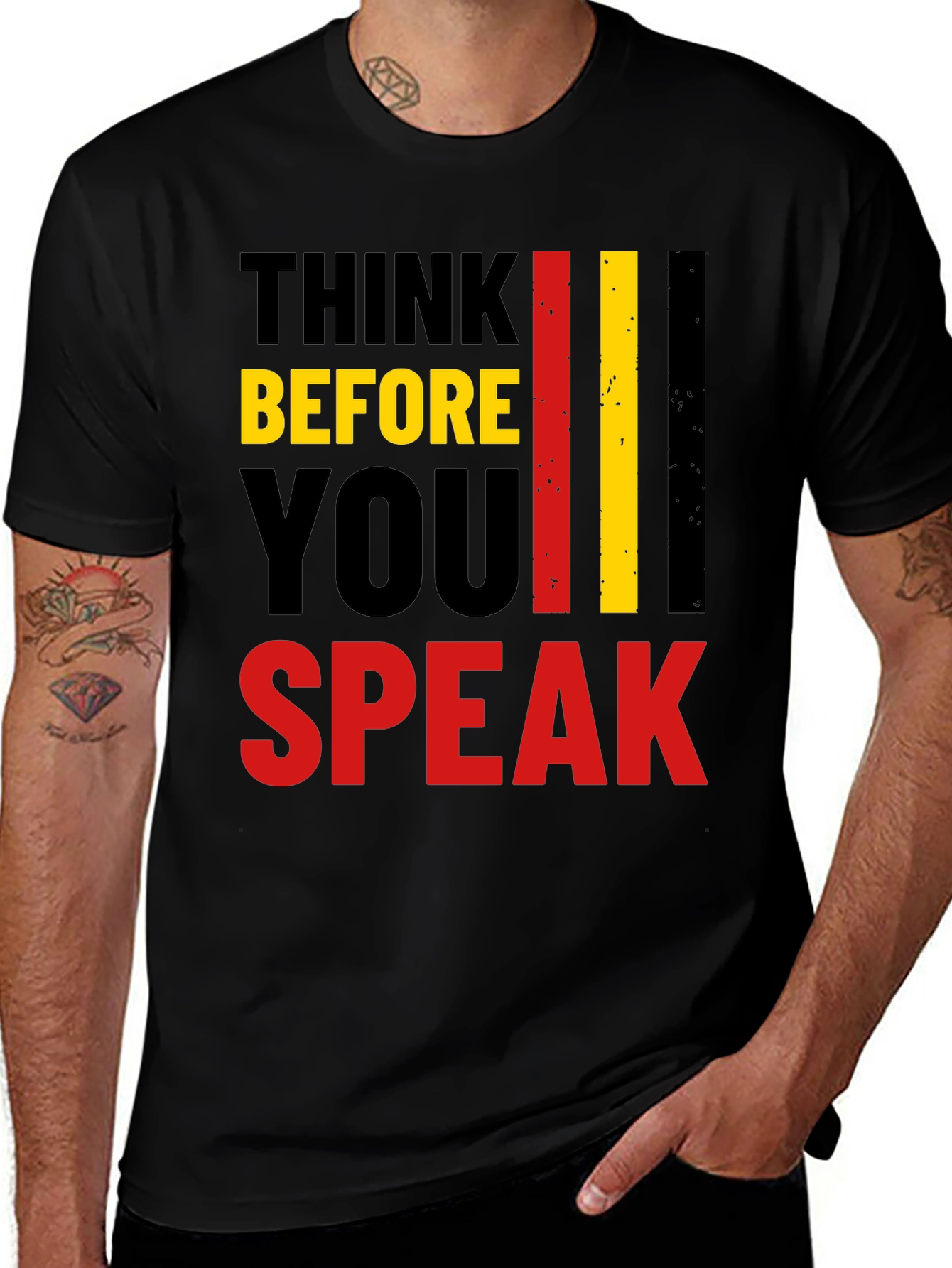 Variant 7 of Think Before You Speak Graphic Tee