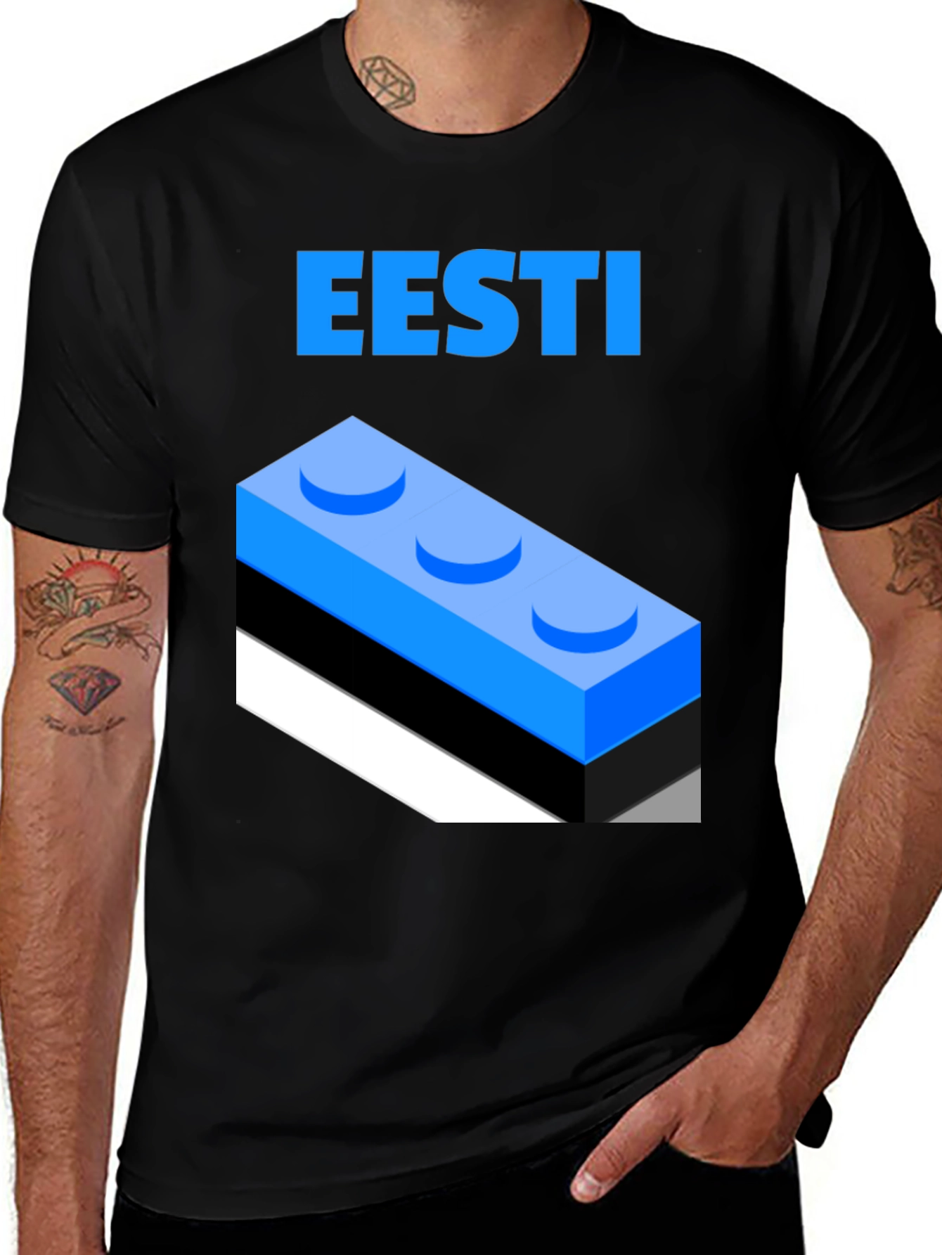 Eesti Lego Brick Graphic Tee