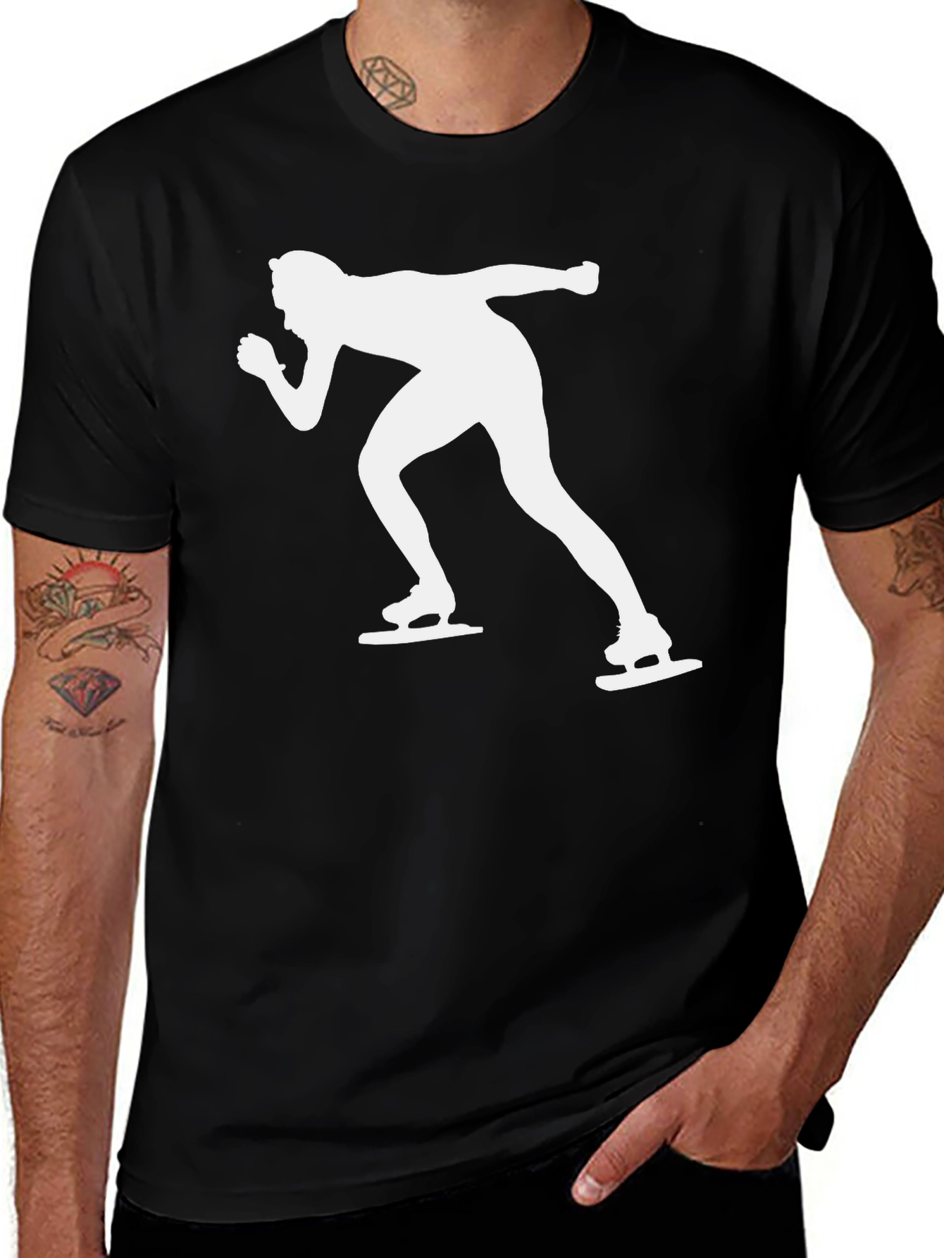 Variant 27 of Speed Skater Graphic Tee - Cool Sport T-Shirt