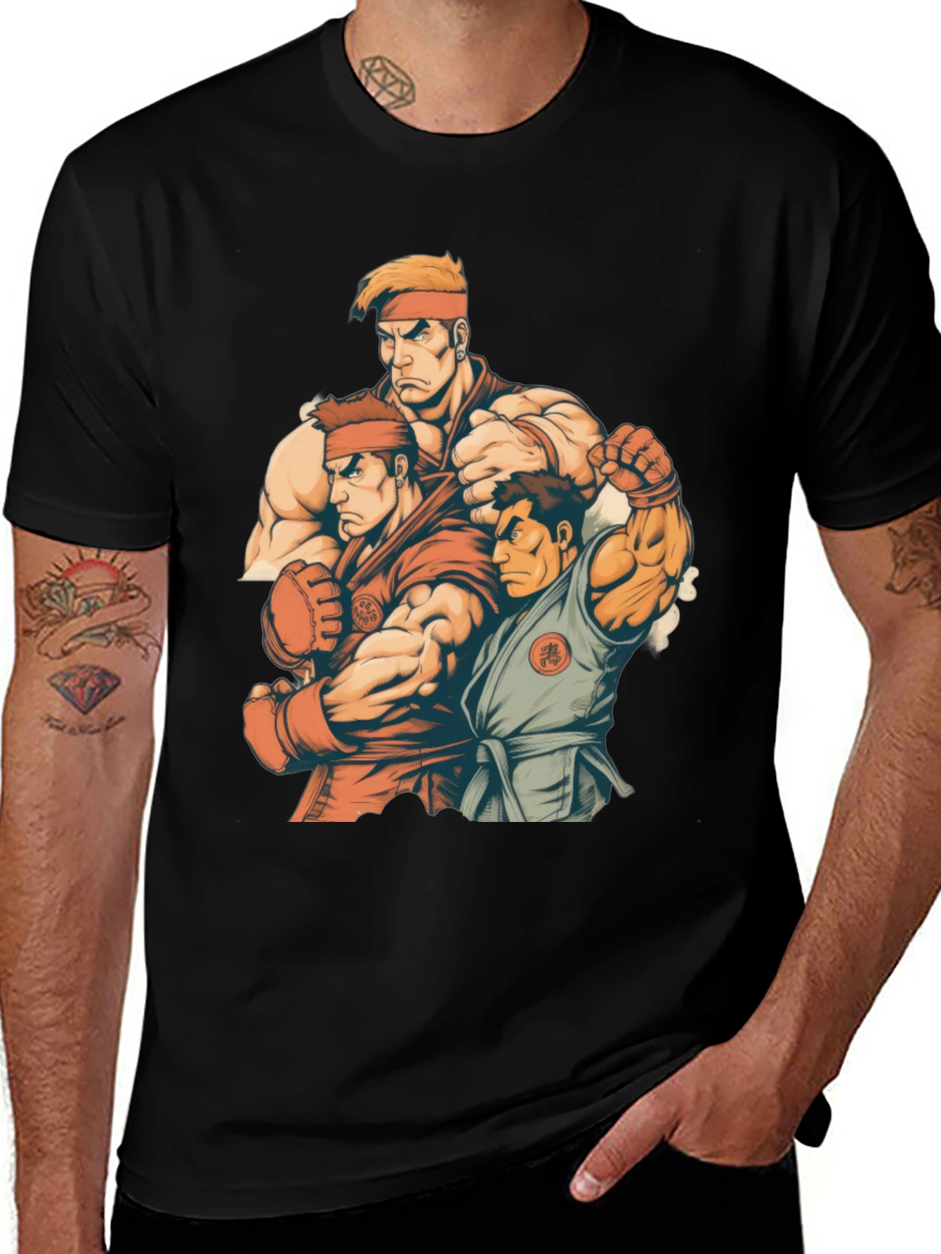 Variant 4 of Street Fighter Inspired Graphic Tee