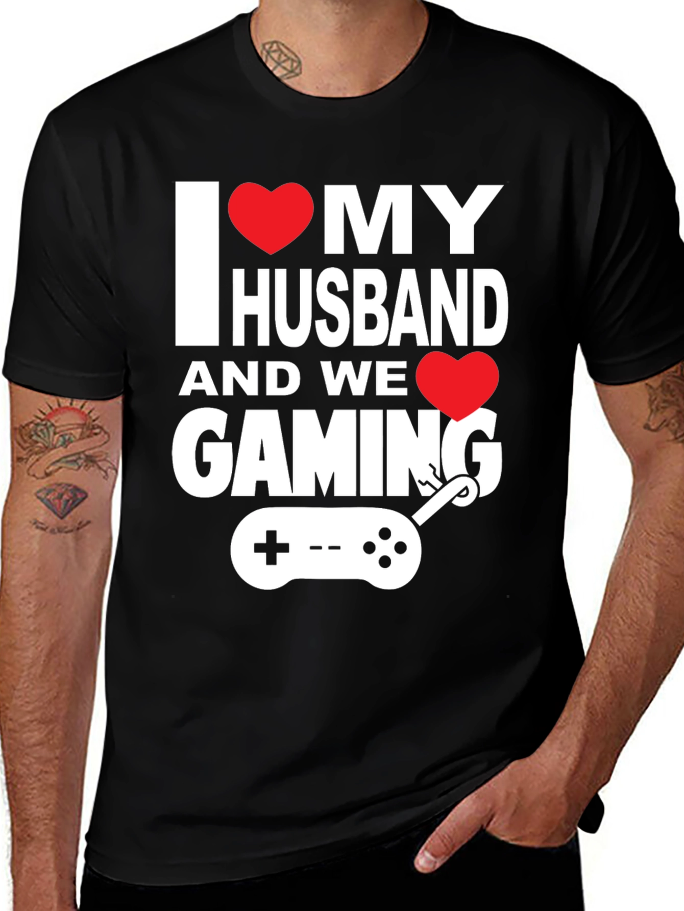 I Heart My Husband Gaming T-Shirt