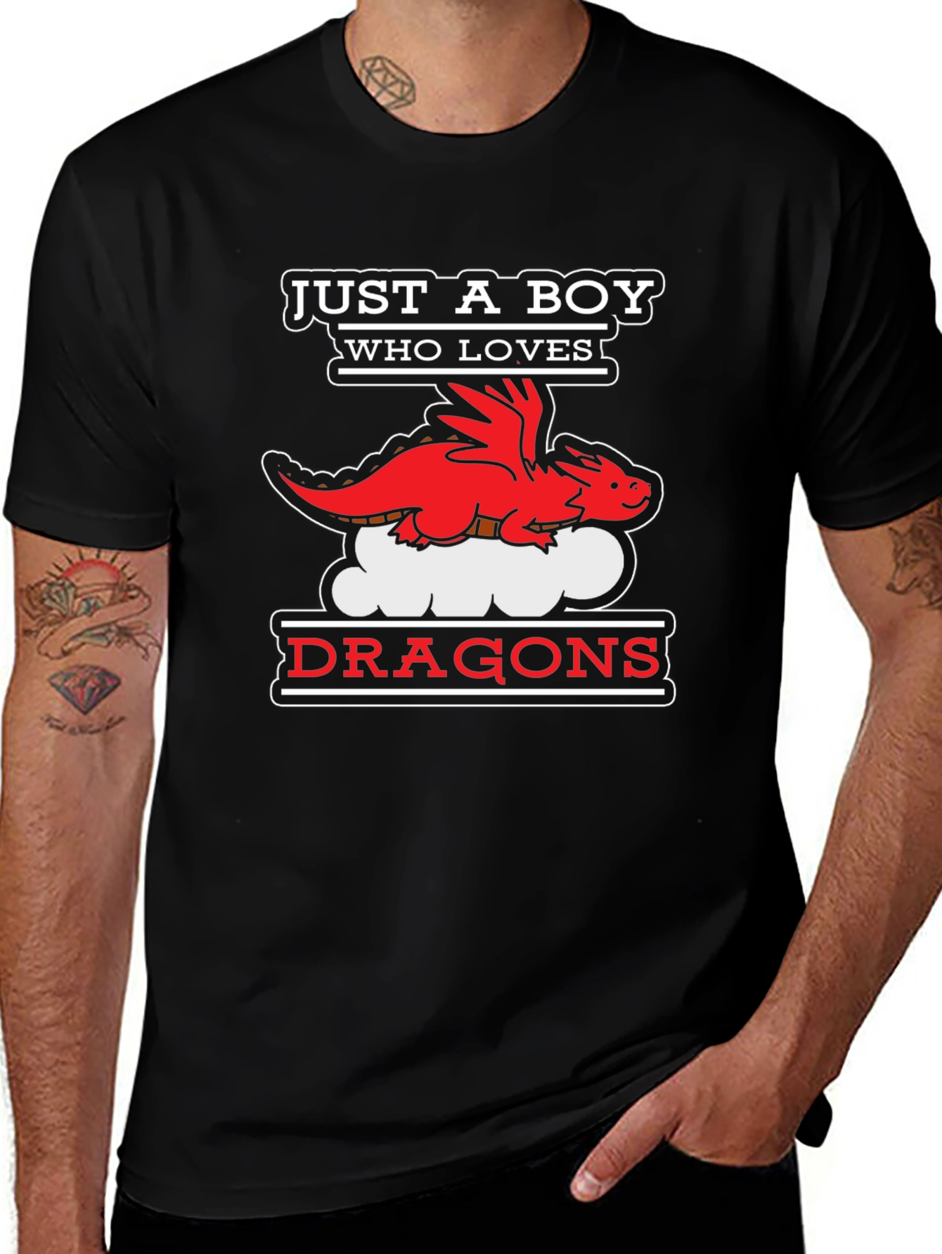 Variant 3 of Boy Who Loves Dragons T-Shirt