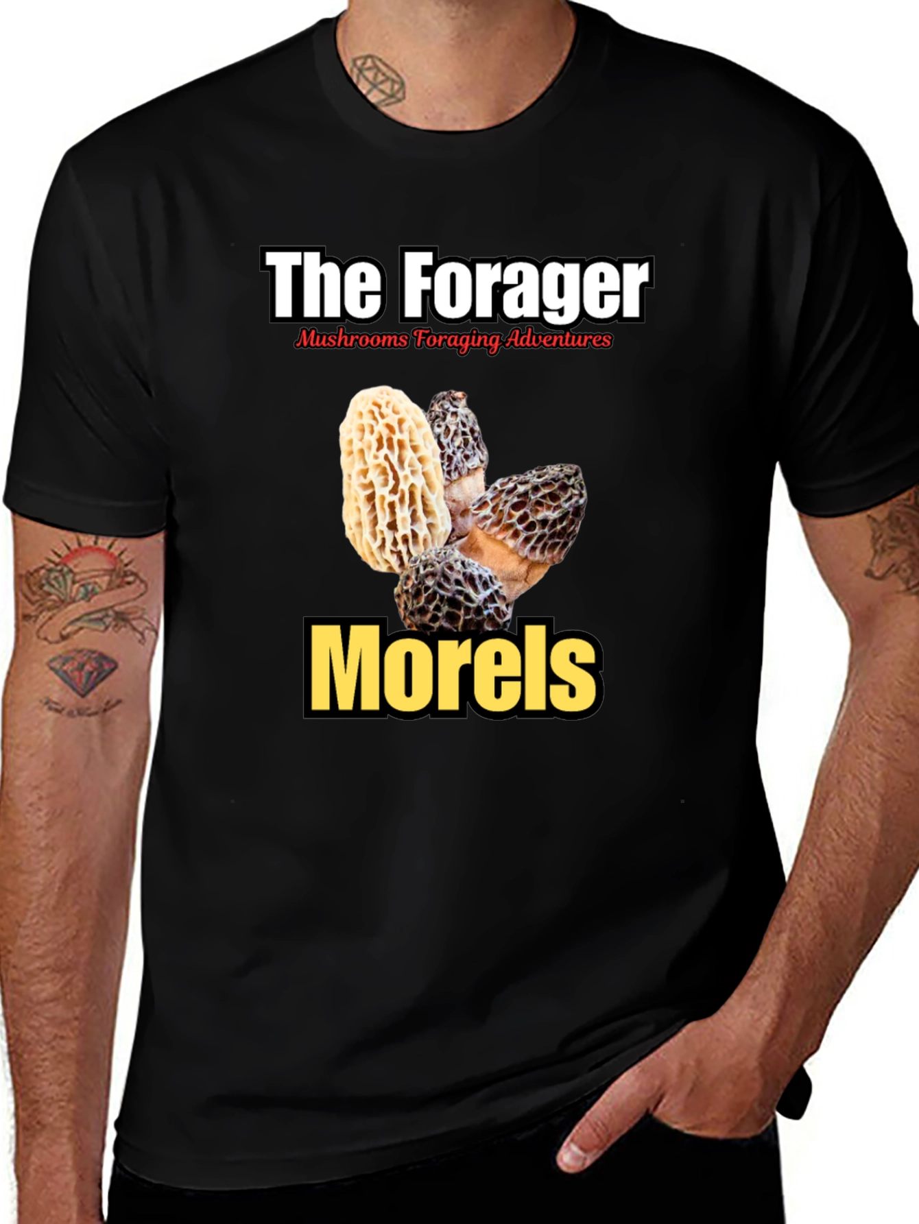 Variant 14 of The Forager Morel Mushroom T-Shirt