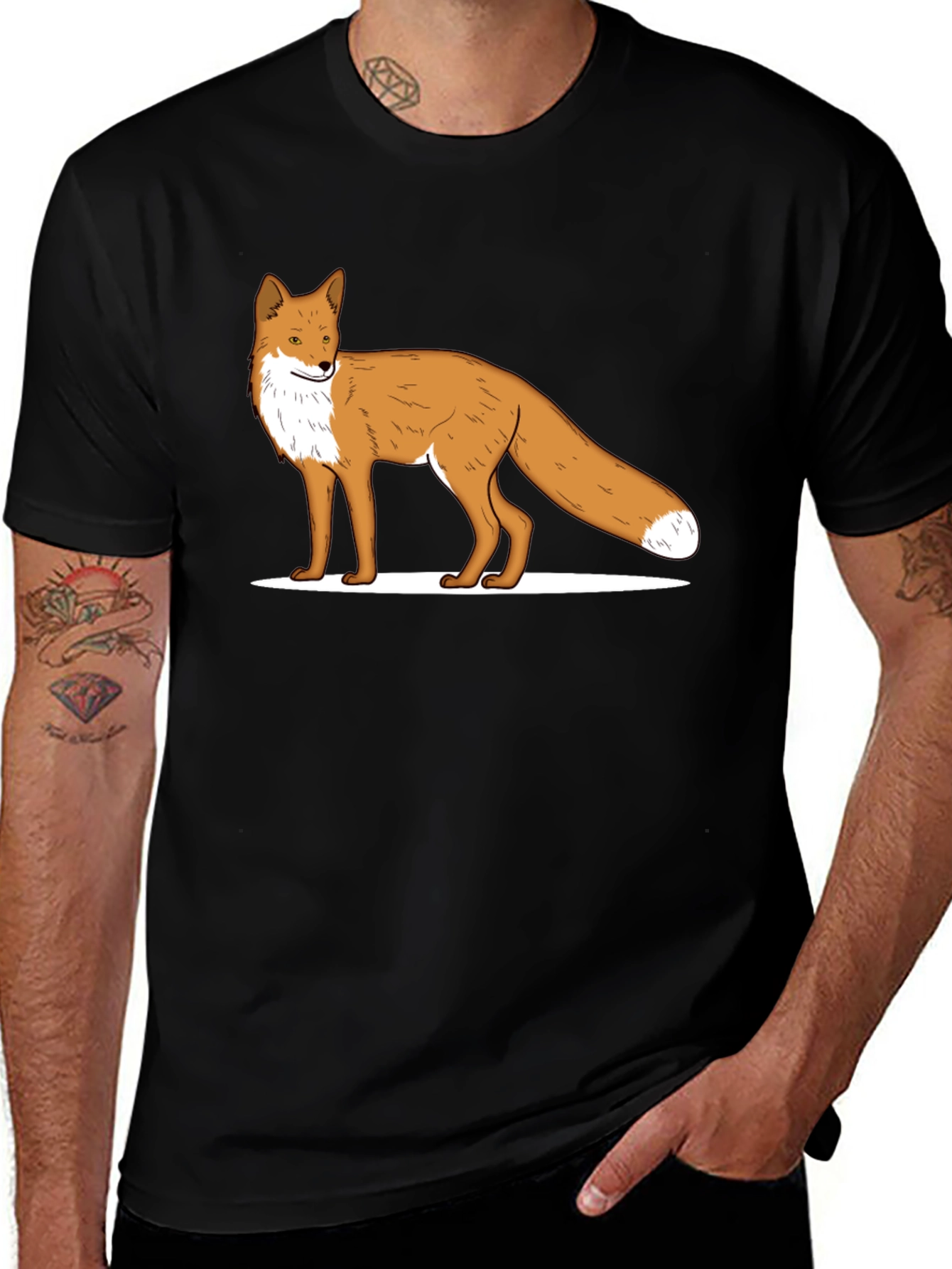 Variant 30 of Fox Graphic Tee - Classic Black T-Shirt