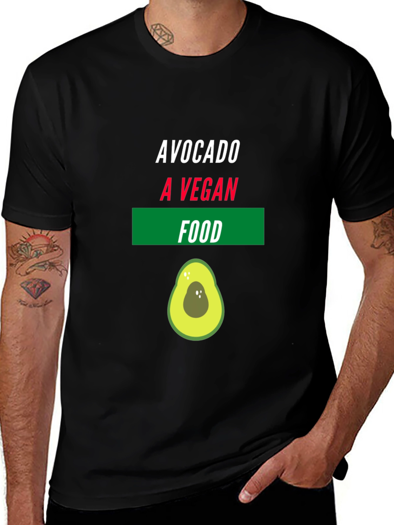 Variant 20 of Avocado Vegan Food Graphic T-Shirt