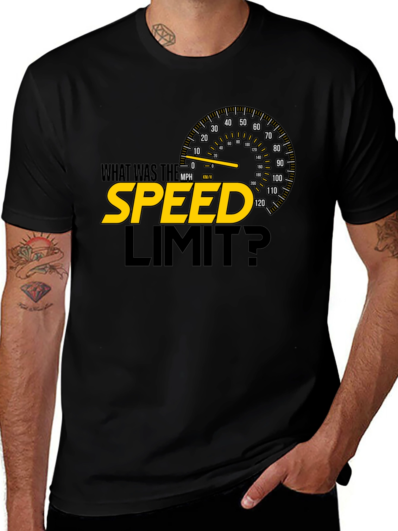 Variant 4 of What Was the Speed Limit? Graphic T-Shirt
