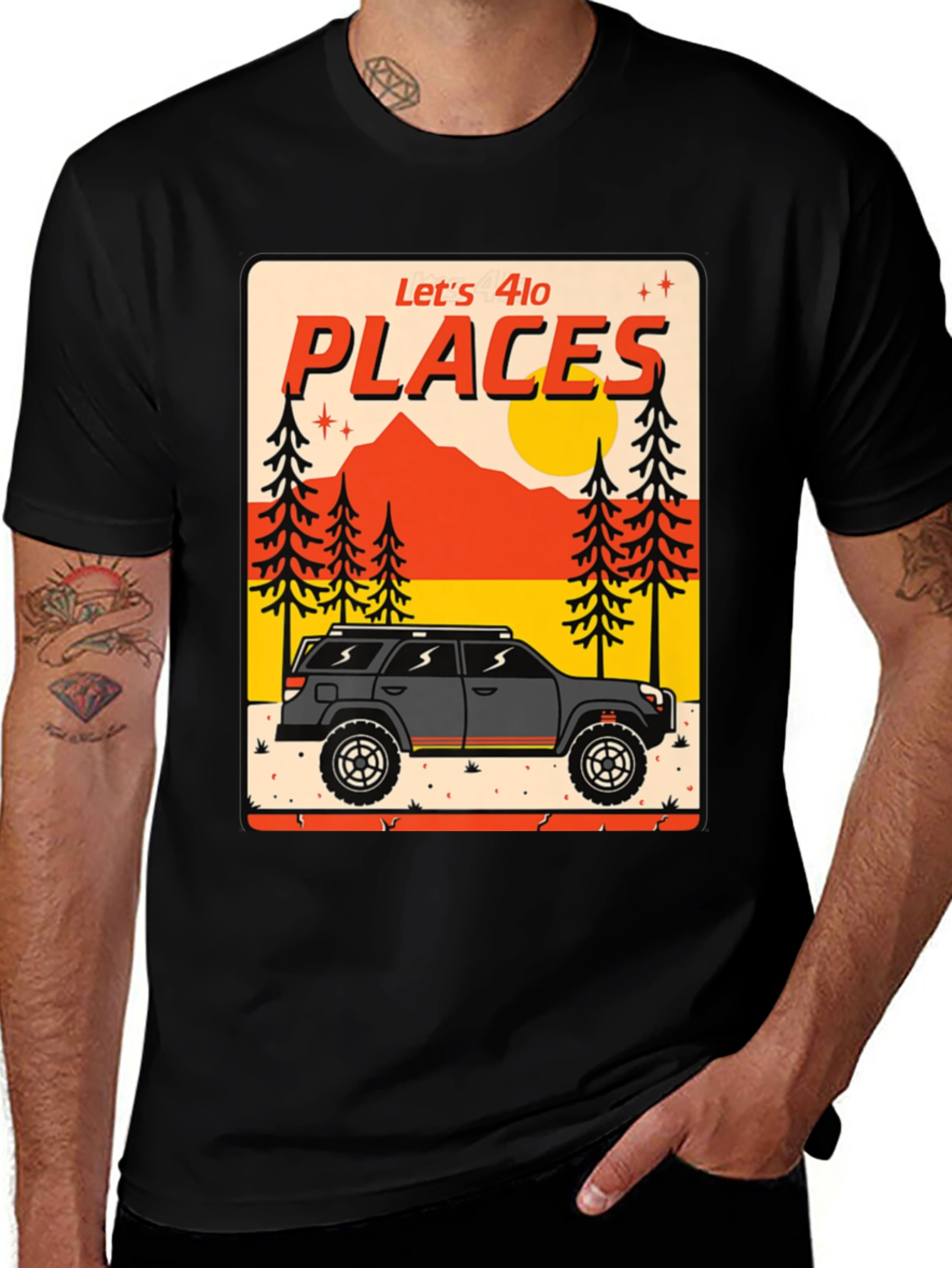 Variant 25 of Let's 4lo Places Graphic T-Shirt