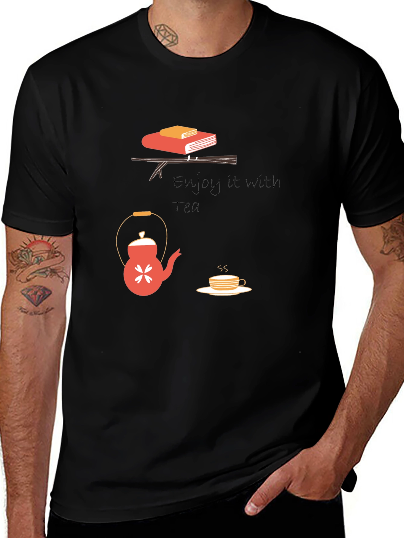 Variant 28 of Enjoy Tea Graphic T-Shirt