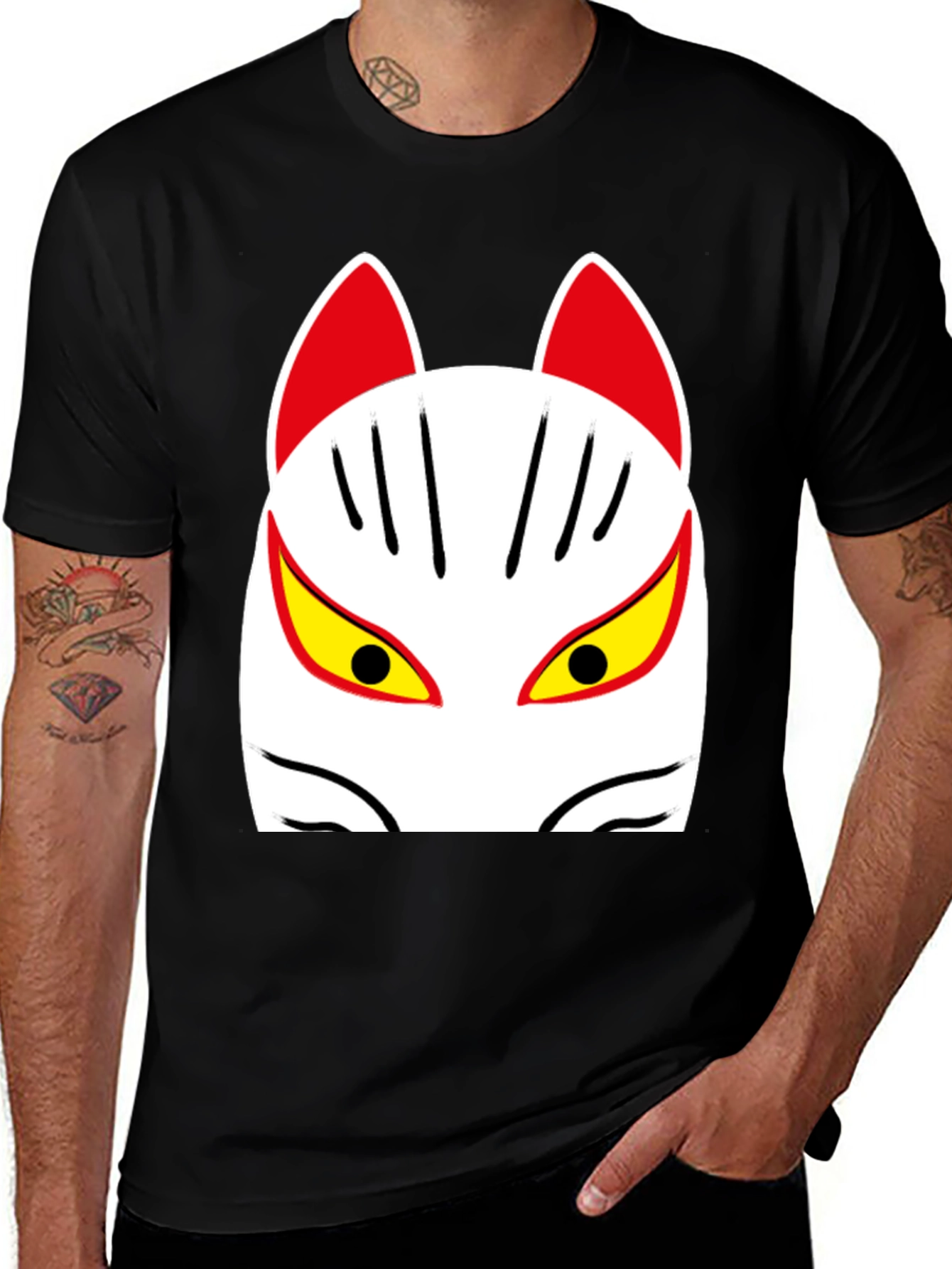 Variant 5 of Fox Mask Graphic Tee - Unisex Short Sleeve T-Shirt