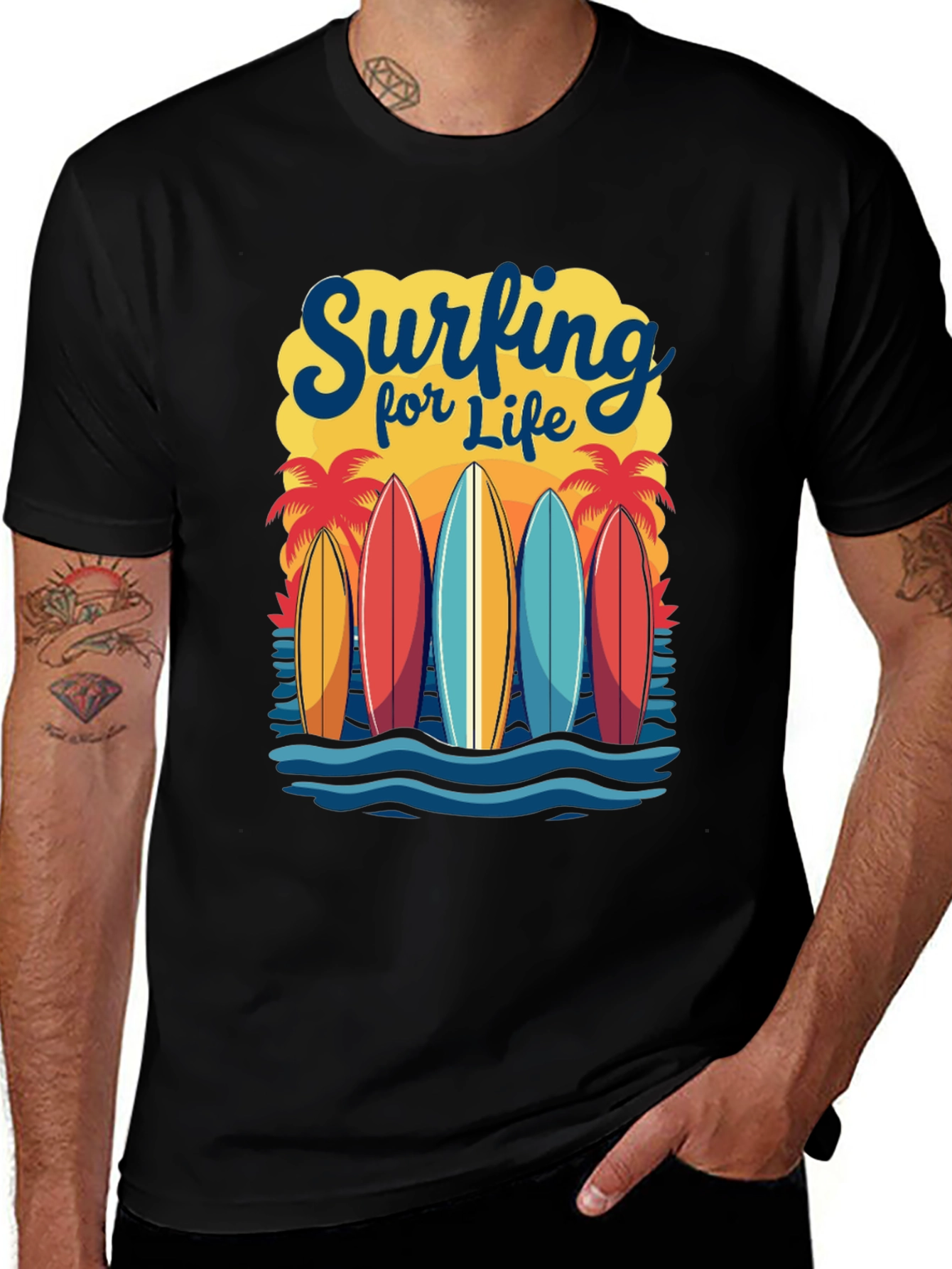 Variant 28 of Surfing for Life T-Shirt