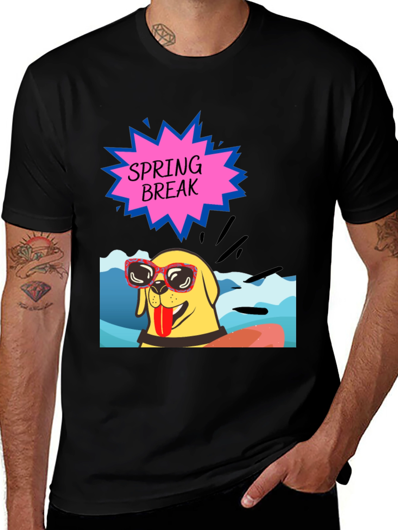 Variant 24 of Spring Break Dog T-Shirt