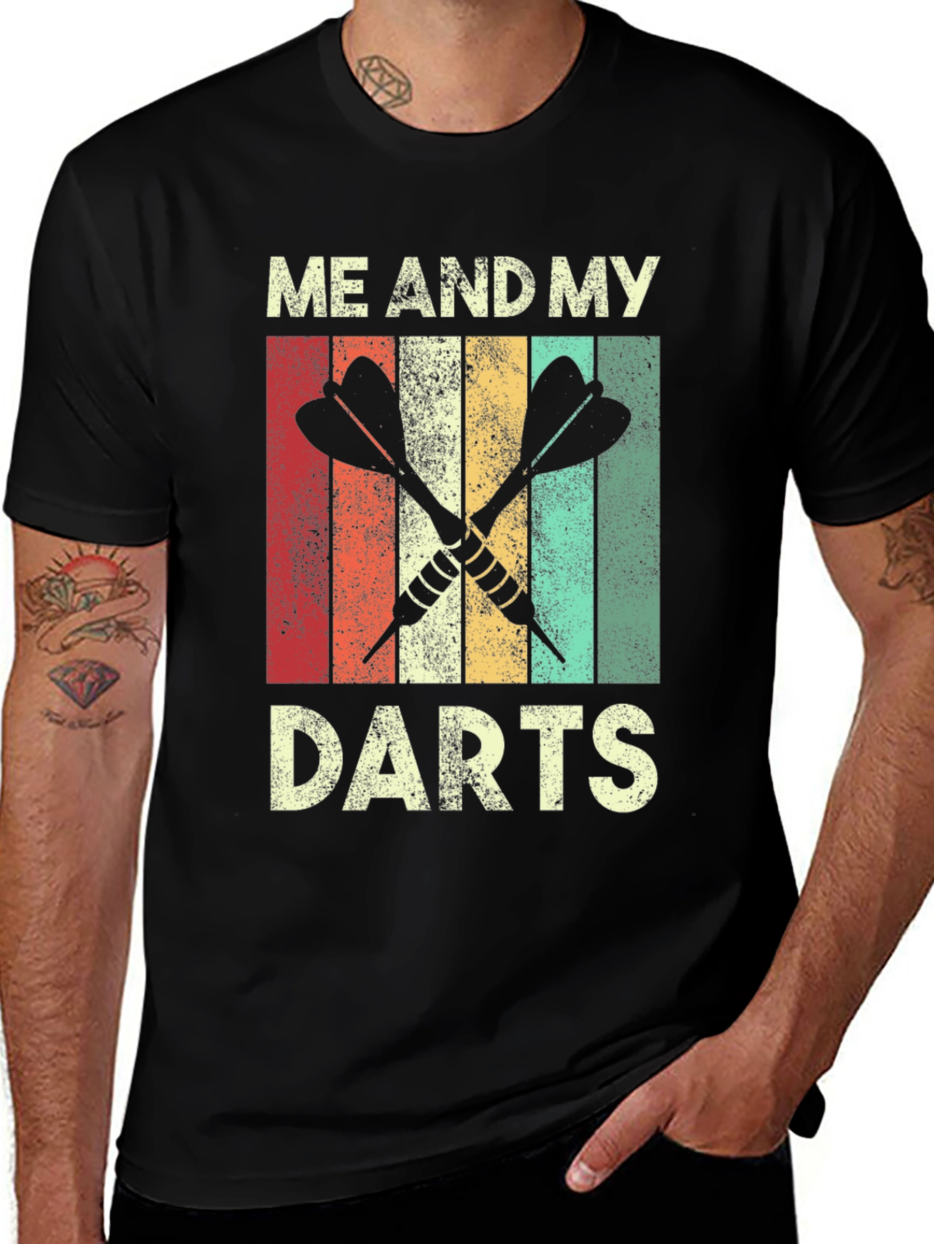 Variant 28 of Retro "Me And My Darts" Graphic Tee
