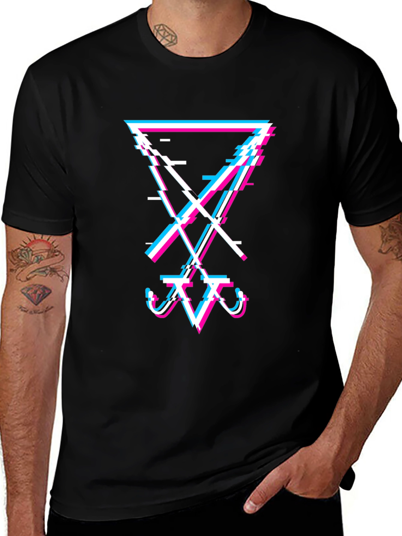 Variant 18 of Glitch Art Graphic Tee - Modern Streetwear T-Shirt