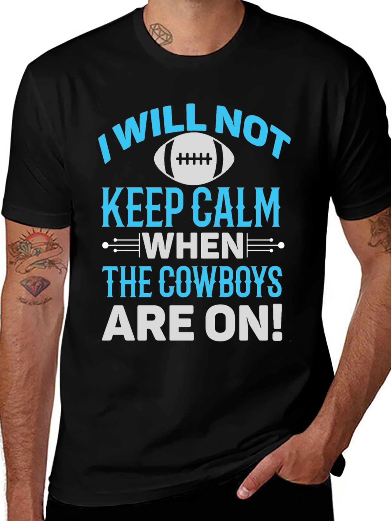 Cowboys Fan T-Shirt: I Will Not Keep Calm