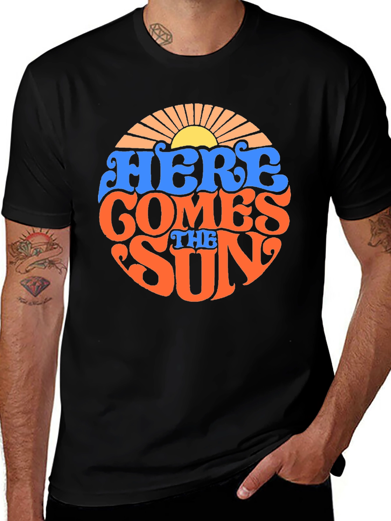 Variant 4 of Retro Here Comes the Sun Graphic T-Shirt