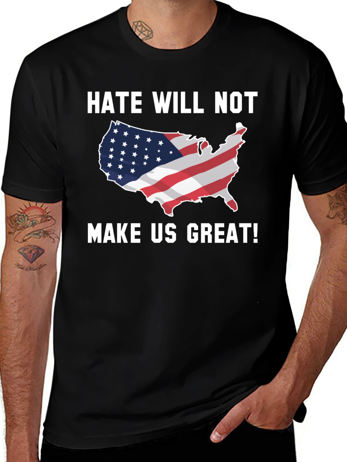 Variant 24 of Hate Will Not Make Us Great T-Shirt