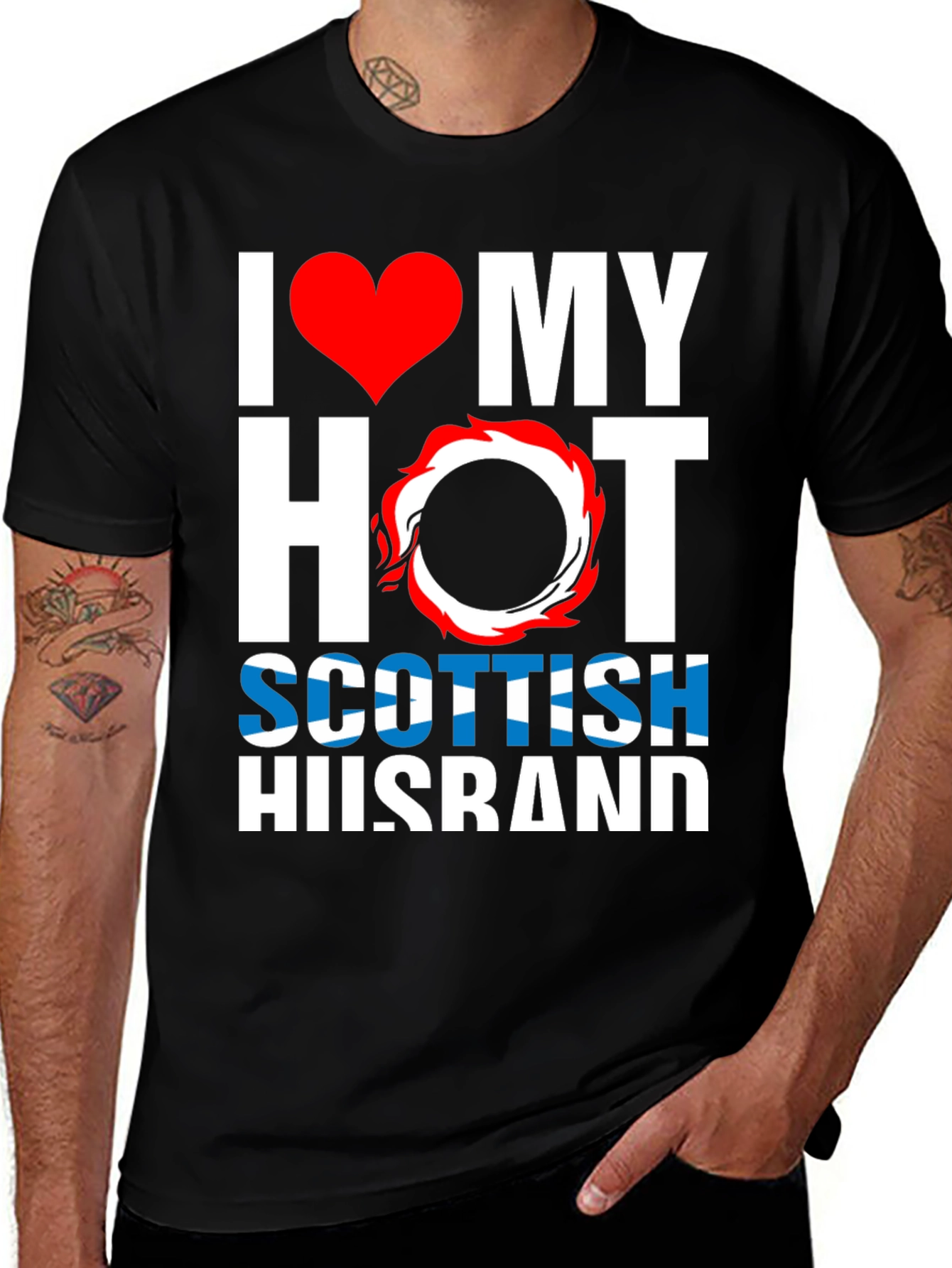 I Heart My Hot Scottish Husband Tee