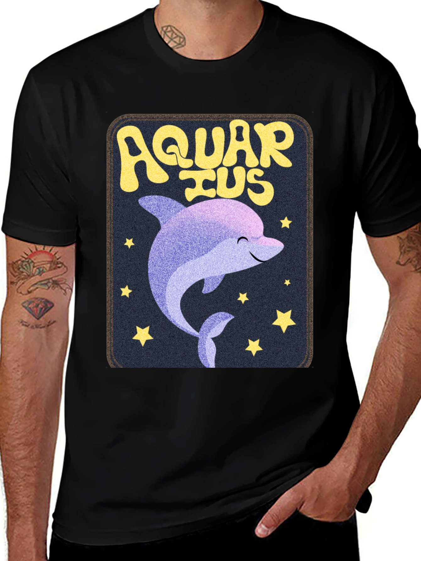 Variant 15 of Aquarius Dolphin Graphic Tee