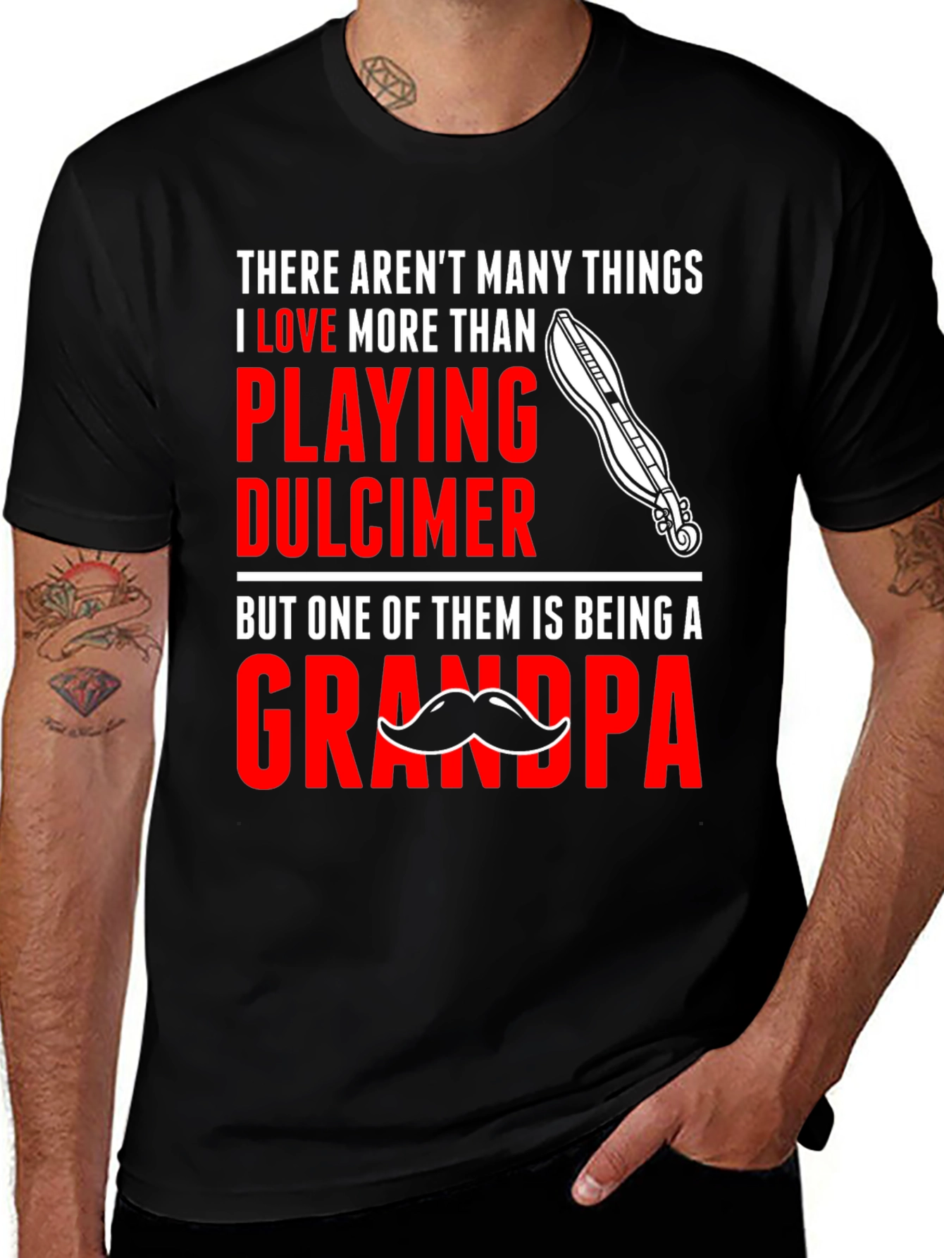 Variant 6 of Dulcimer Grandpa T-Shirt