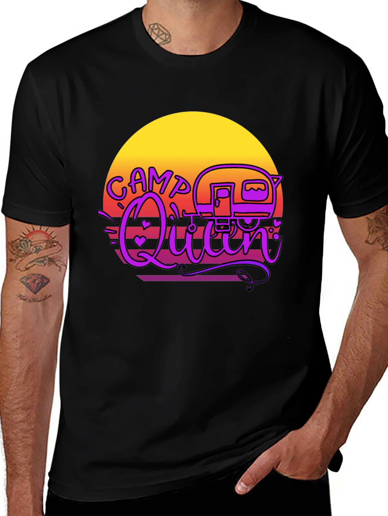 Variant 5 of Camp Queen Retro Graphic Tee