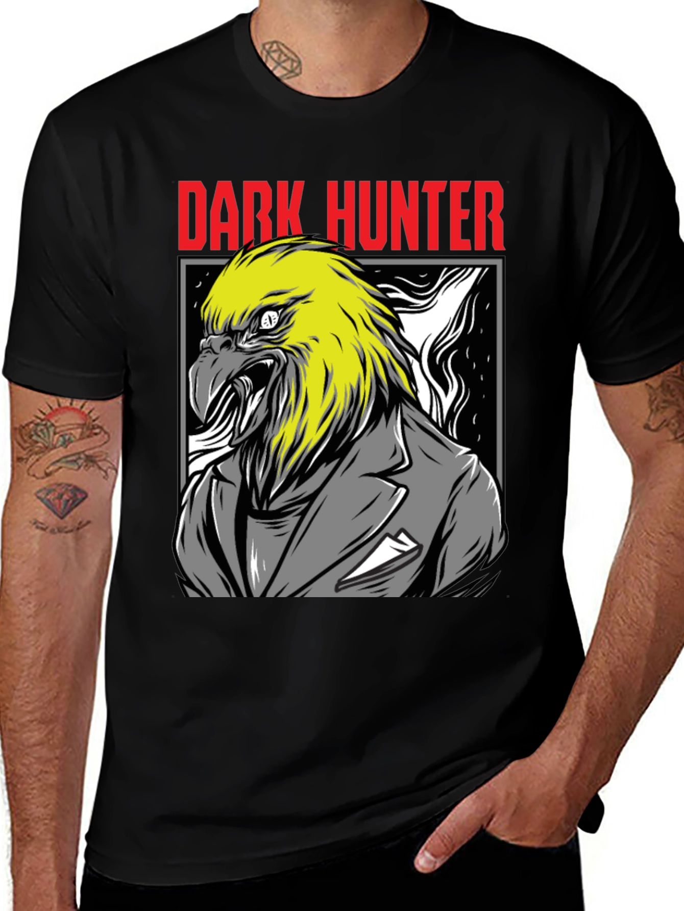 Variant 4 of Dark Hunter Eagle Graphic T-Shirt