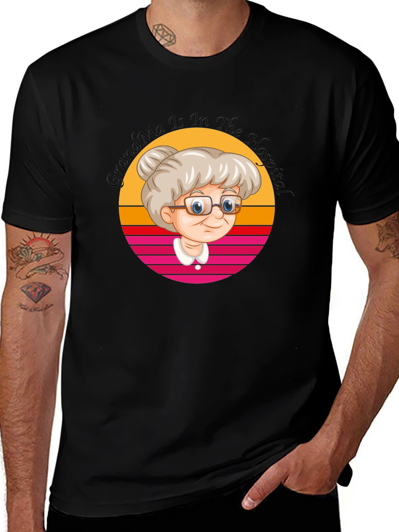 Variant 16 of Grandma In The Hospital Graphic T-Shirt