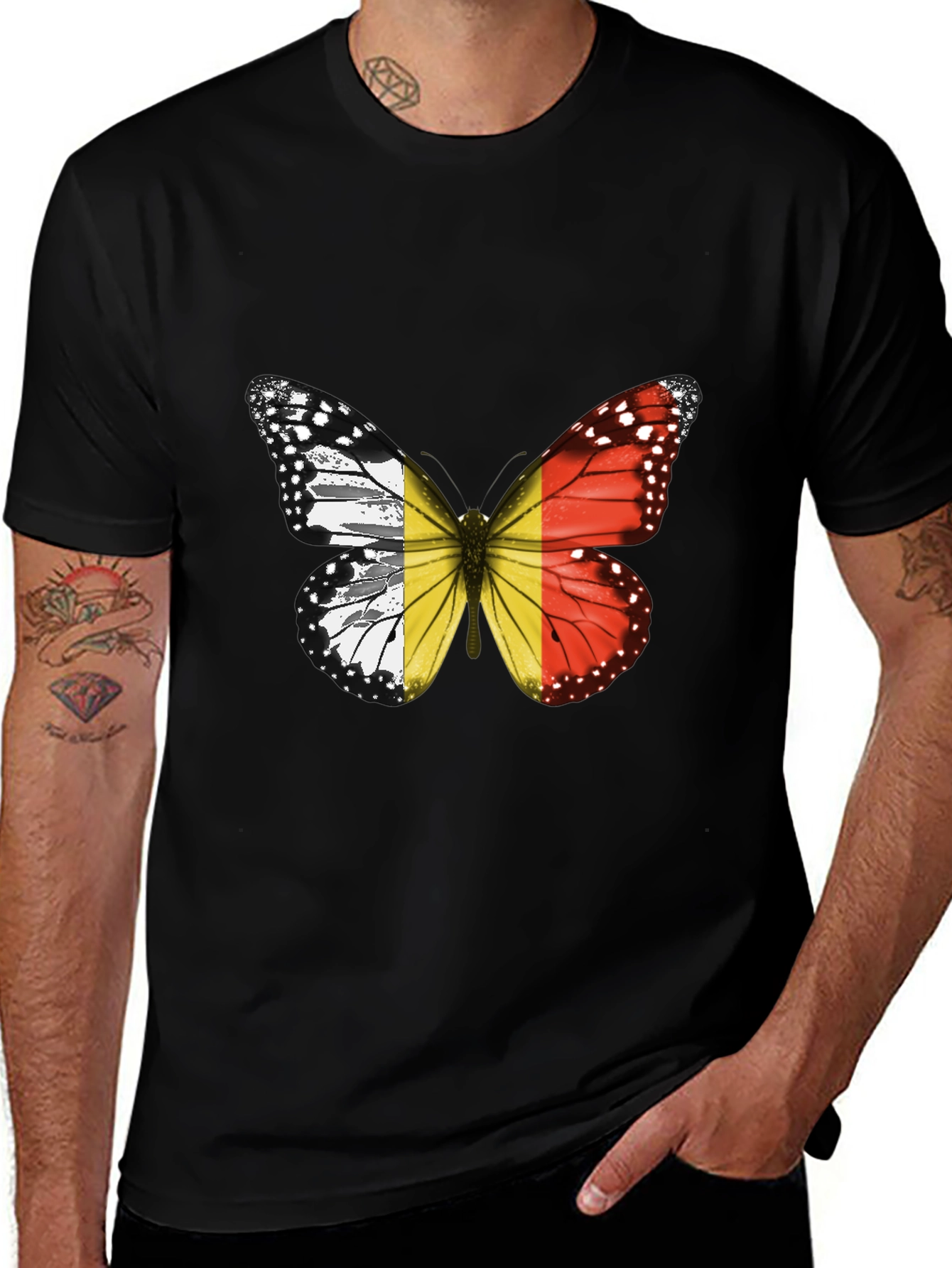 Variant 5 of Butterfly Flag T-Shirt