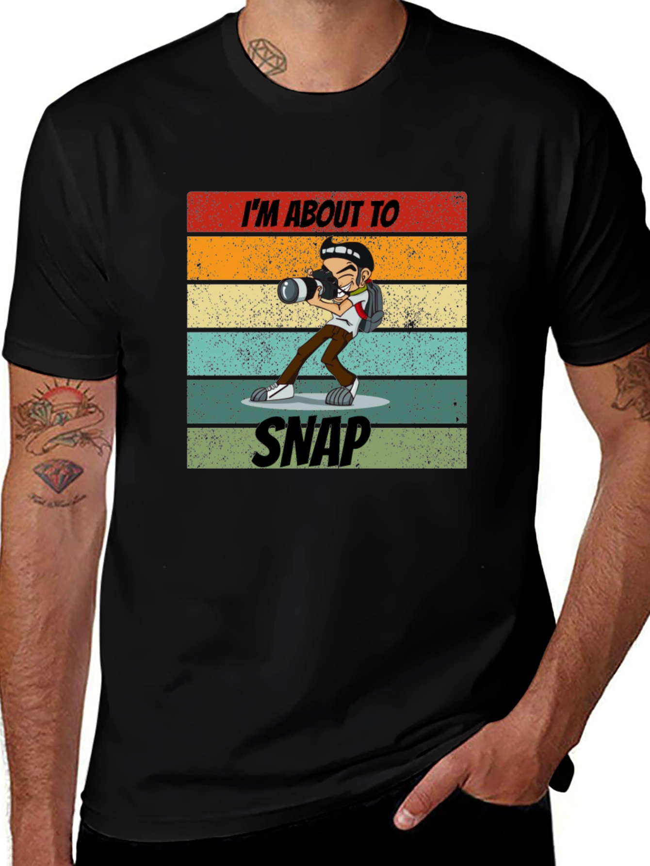 Variant 22 of Photographer Graphic T-Shirt - "I'm About To Snap"