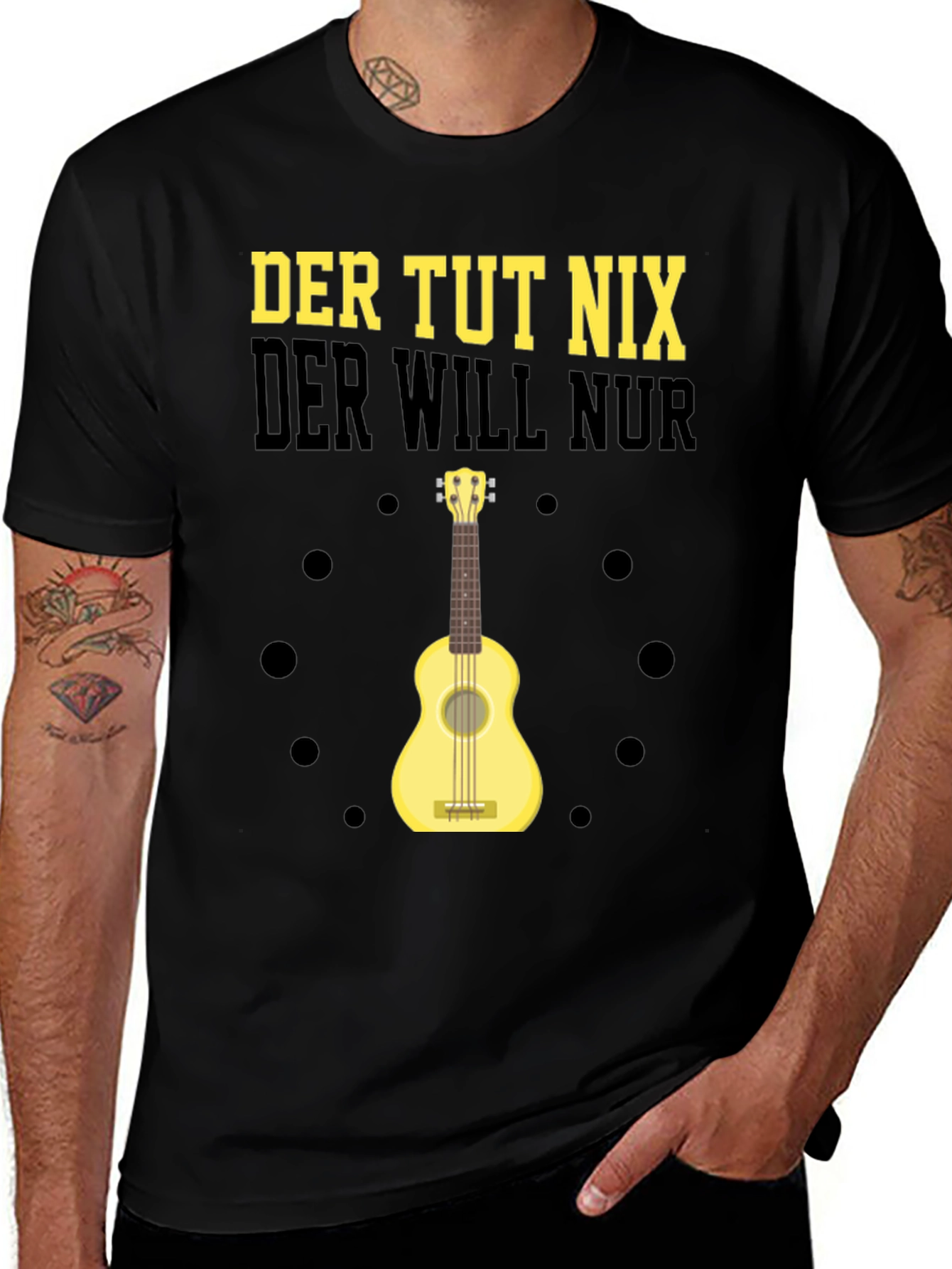 Variant 17 of Der Tut Nix T-Shirt - Ukulele Graphic Tee