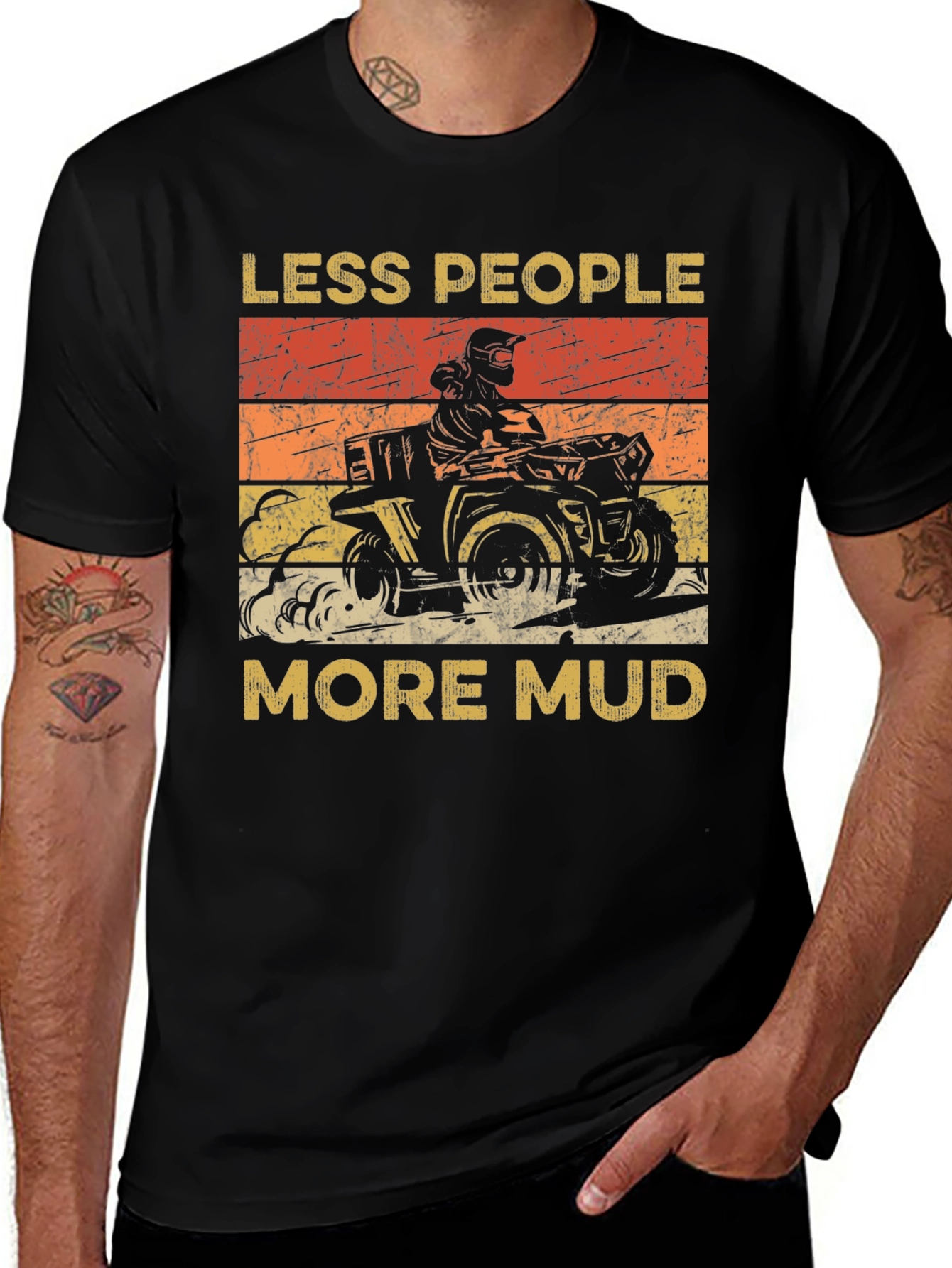 Variant 4 of Less People More Mud ATV T-Shirt