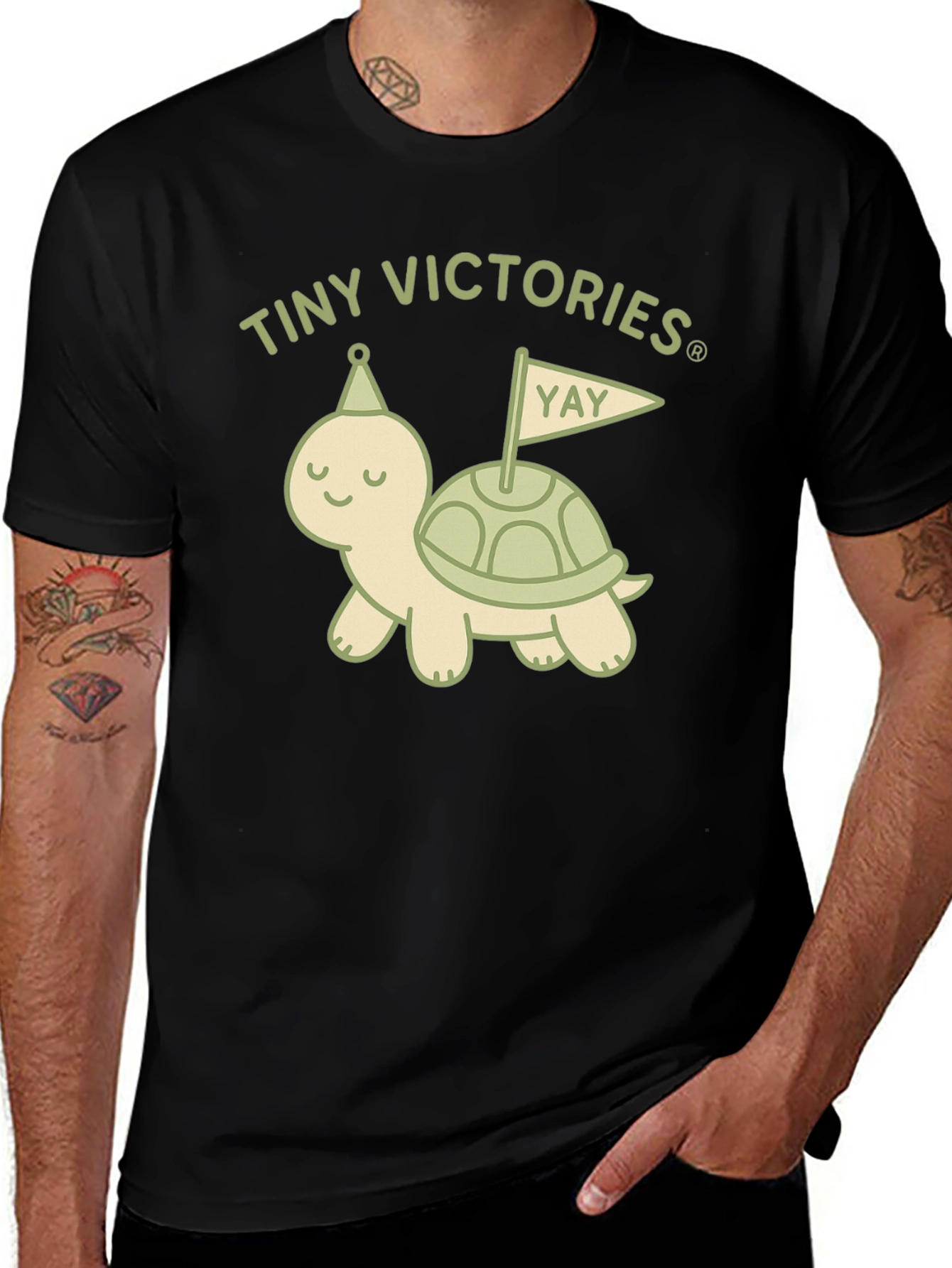 Variant 18 of Tiny Victories Turtle Graphic T-Shirt