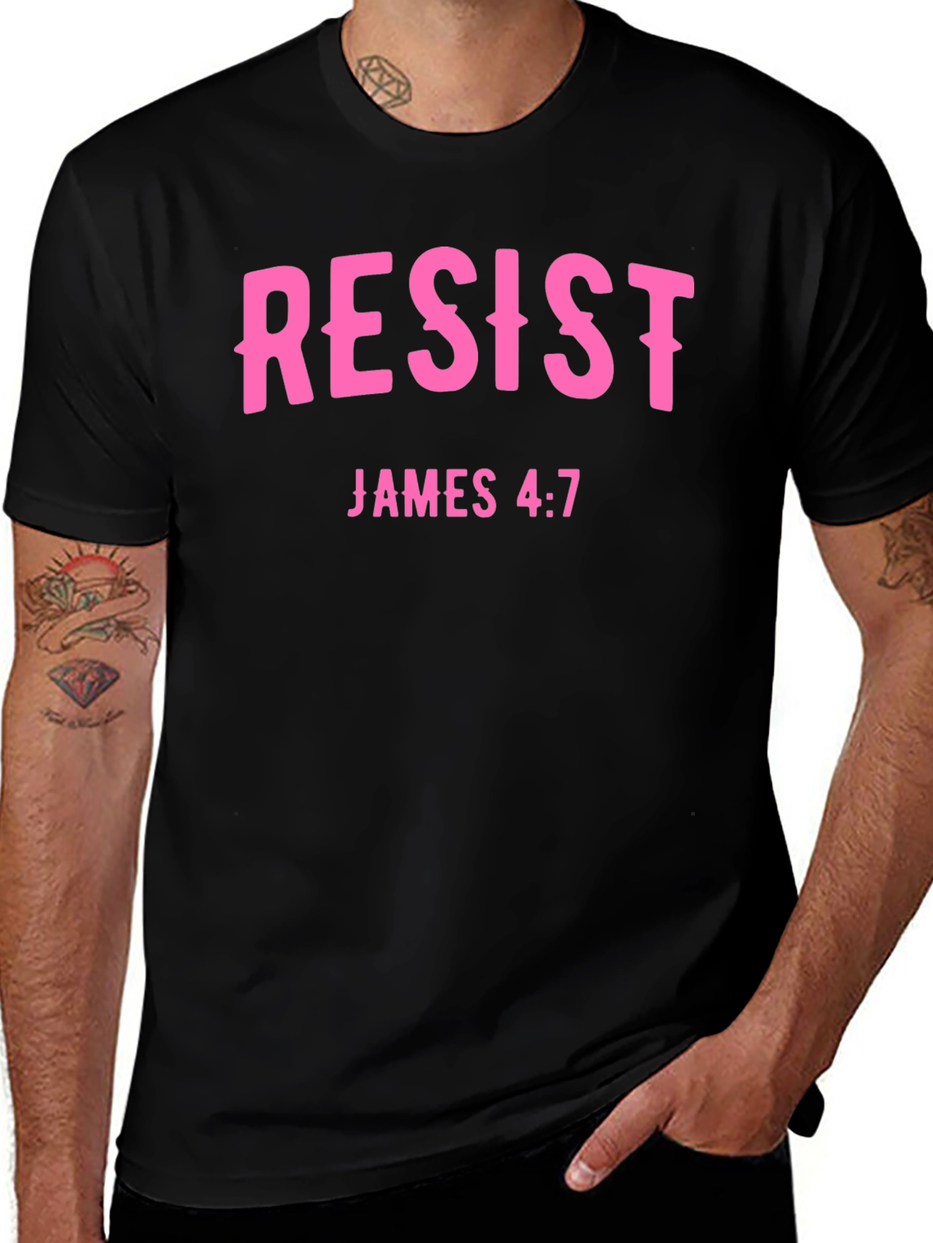Variant 19 of Resist James 4:7 Graphic T-Shirt