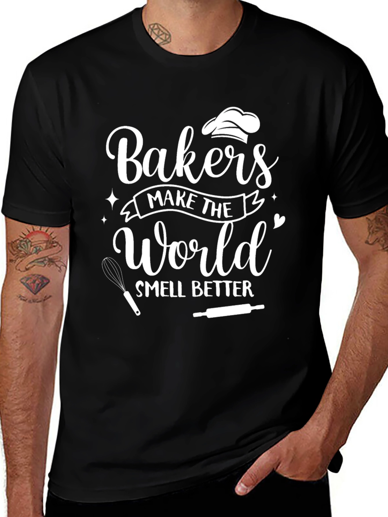Bakers Make The World Smell Better Black T-Shirt