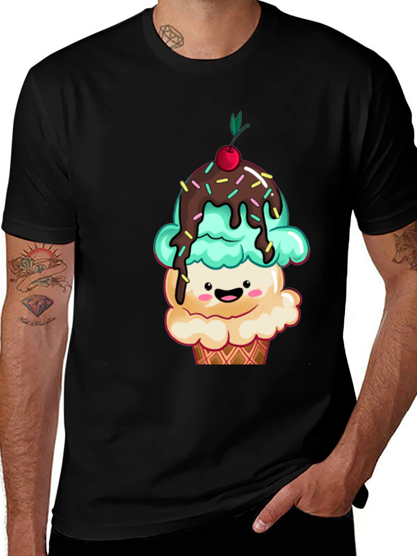 Variant 9 of Cute Cupcake Graphic Tee - Sweet Treat T-Shirt