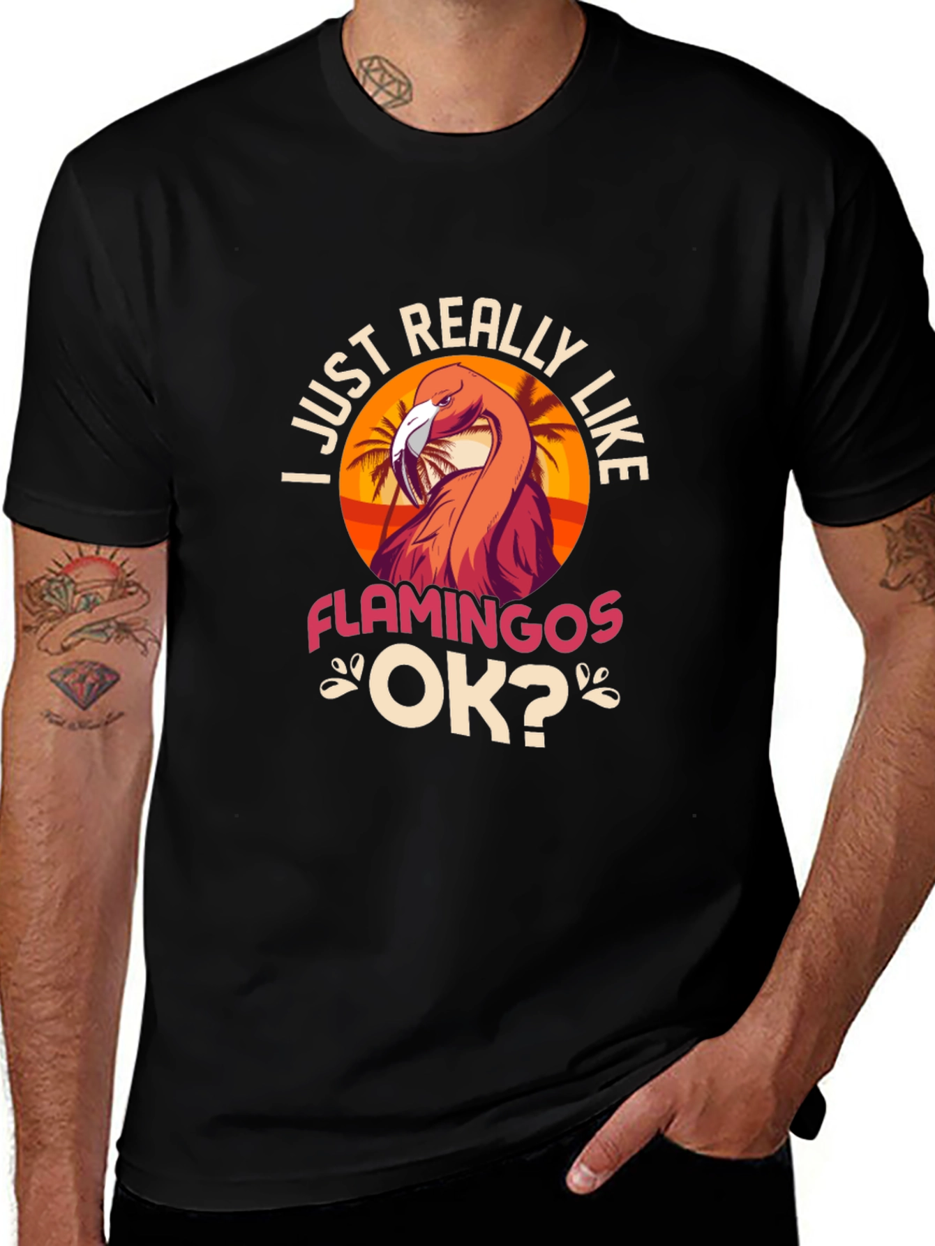 Variant 10 of I Just Really Like Flamingos T-Shirt