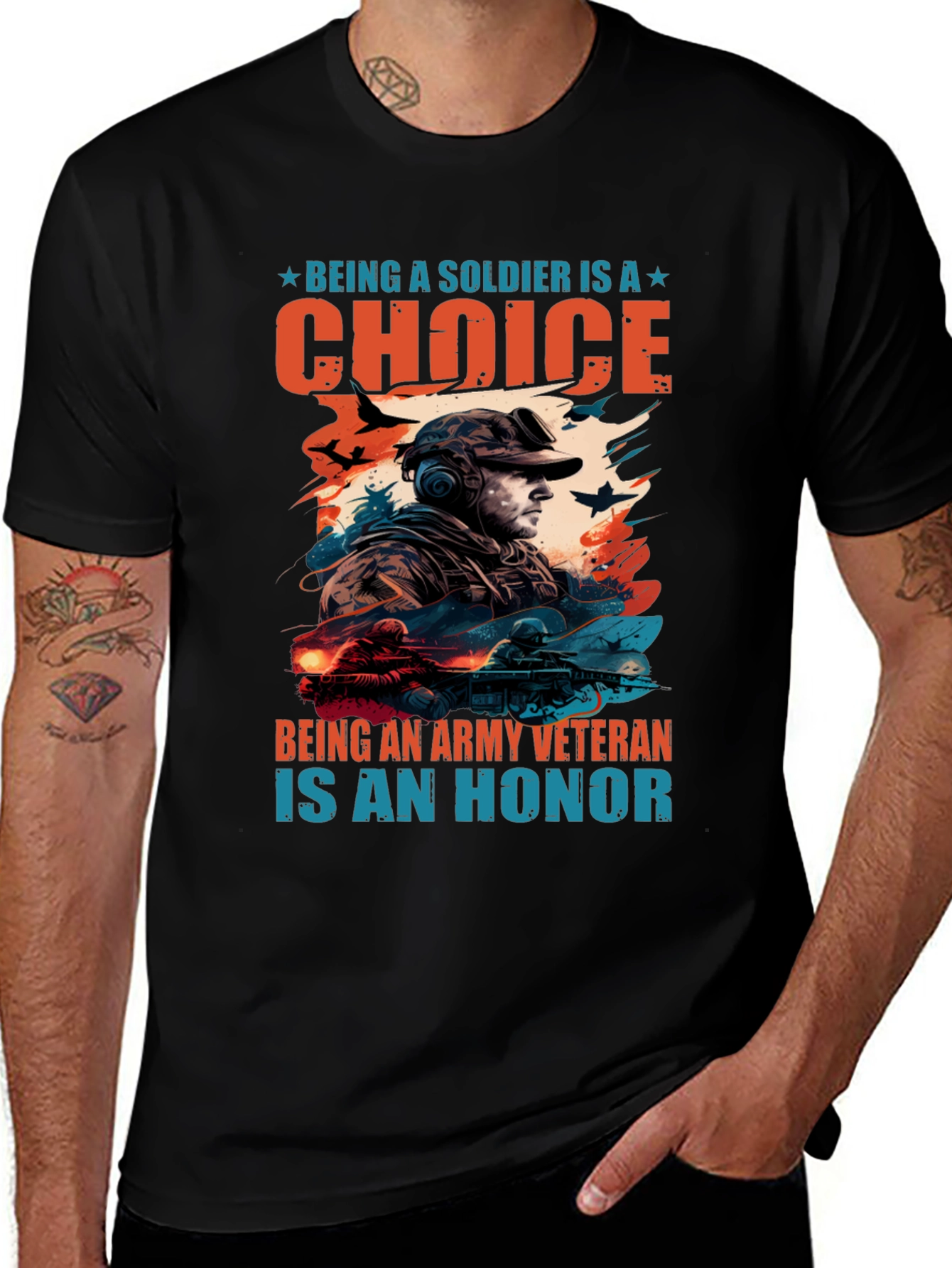 Army Veteran Choice Honor T-Shirt