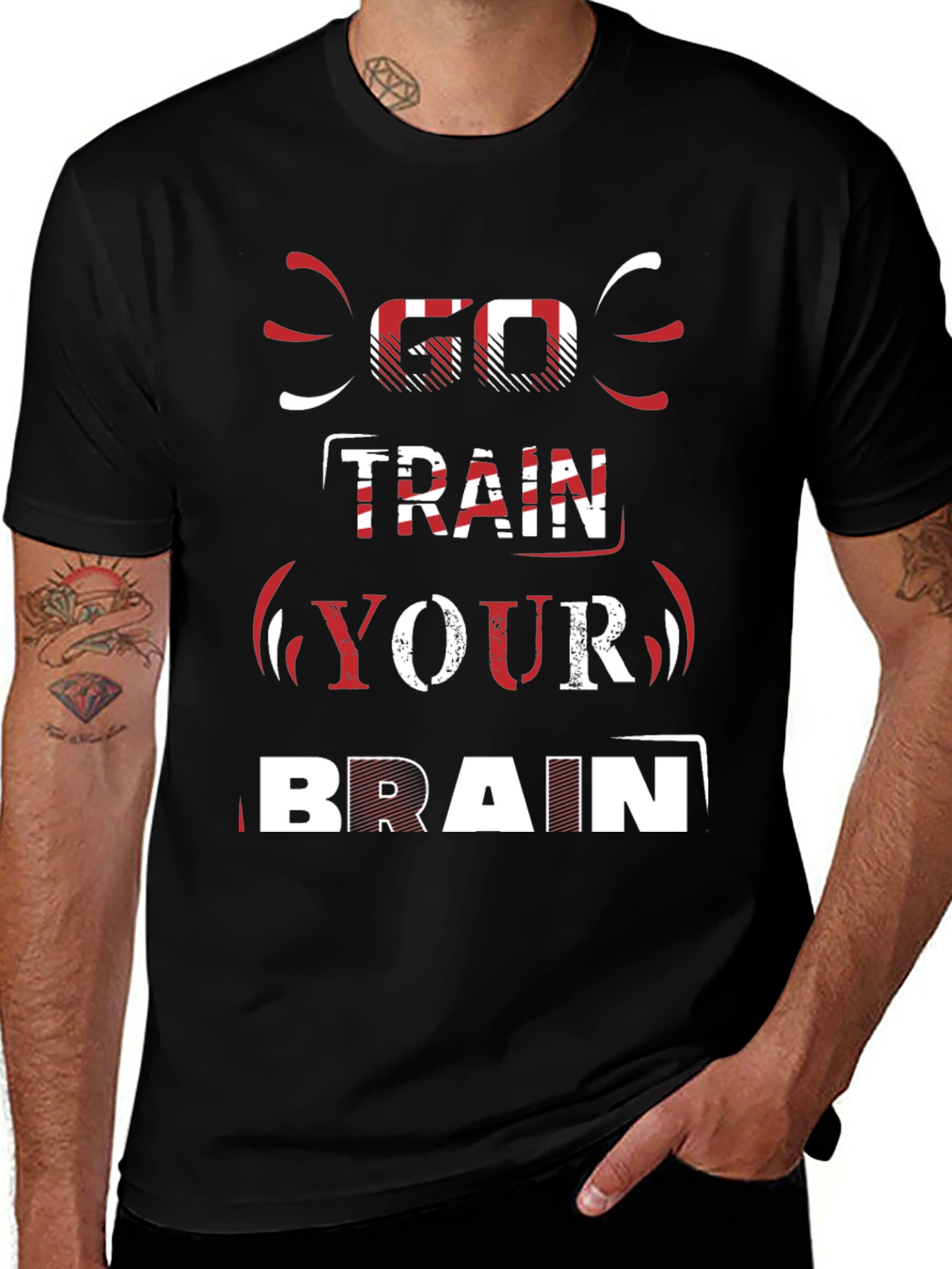 Variant 20 of Go Train Your Brain Graphic Tee